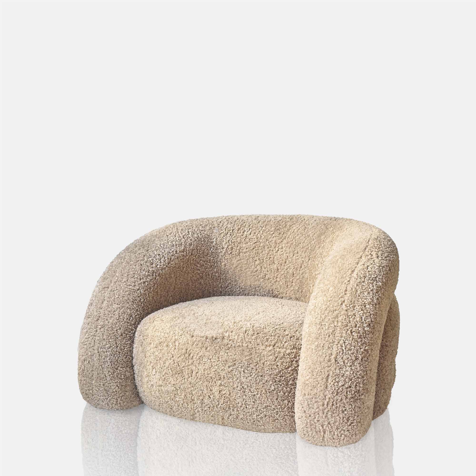 Almar Curved Armchair - Image 4