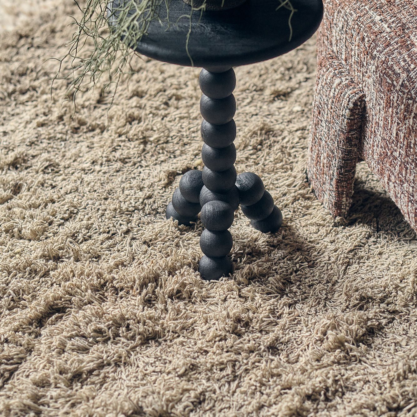 Amara Wooden Side Table, Black - Image 3