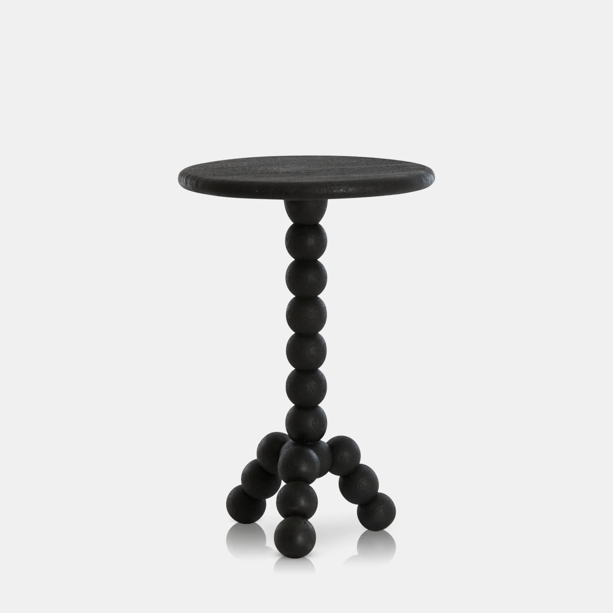 Amara Wooden Side Table, Black - Image 4