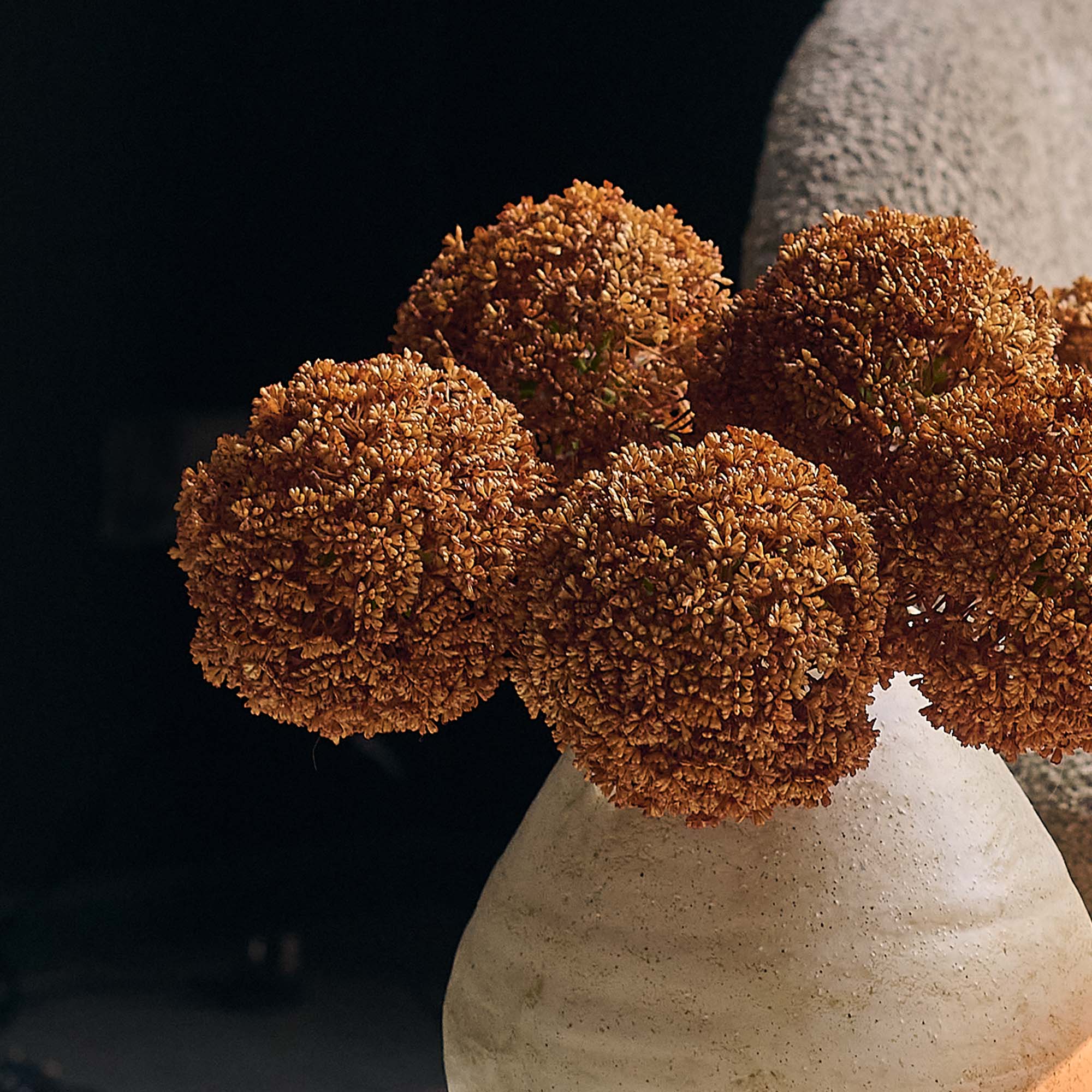Artificial Allium Bouquet, Umber - Image 2