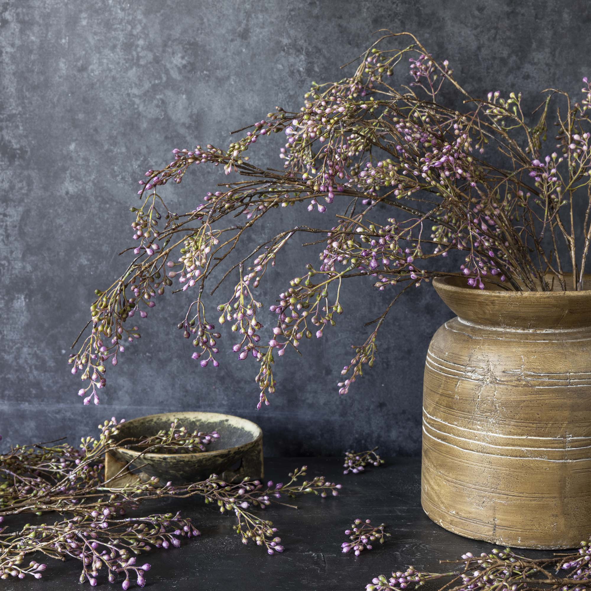 Artificial Berry Branch, Lilac - Image 4