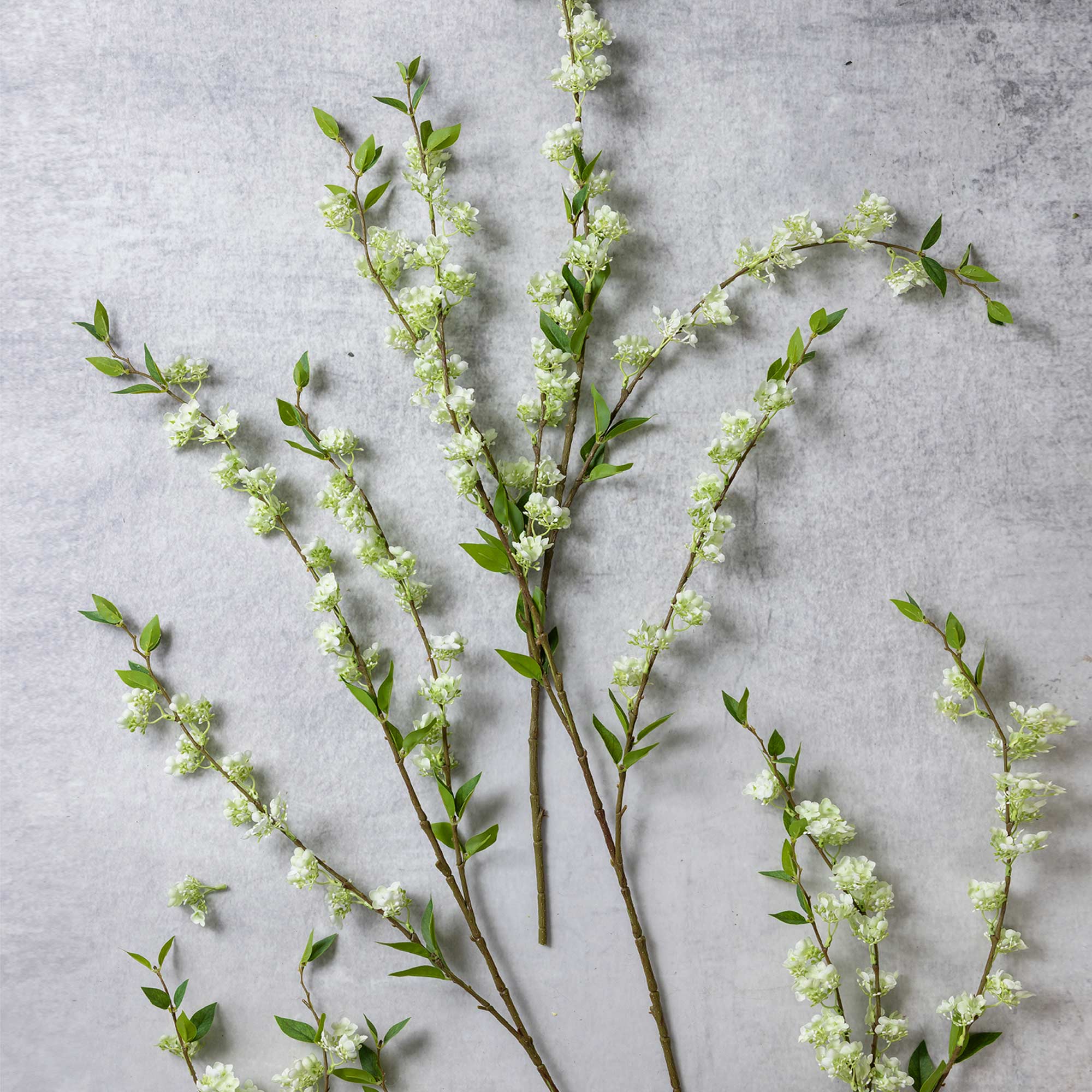 Artificial Blossom Branch, Soft Green - Image 7