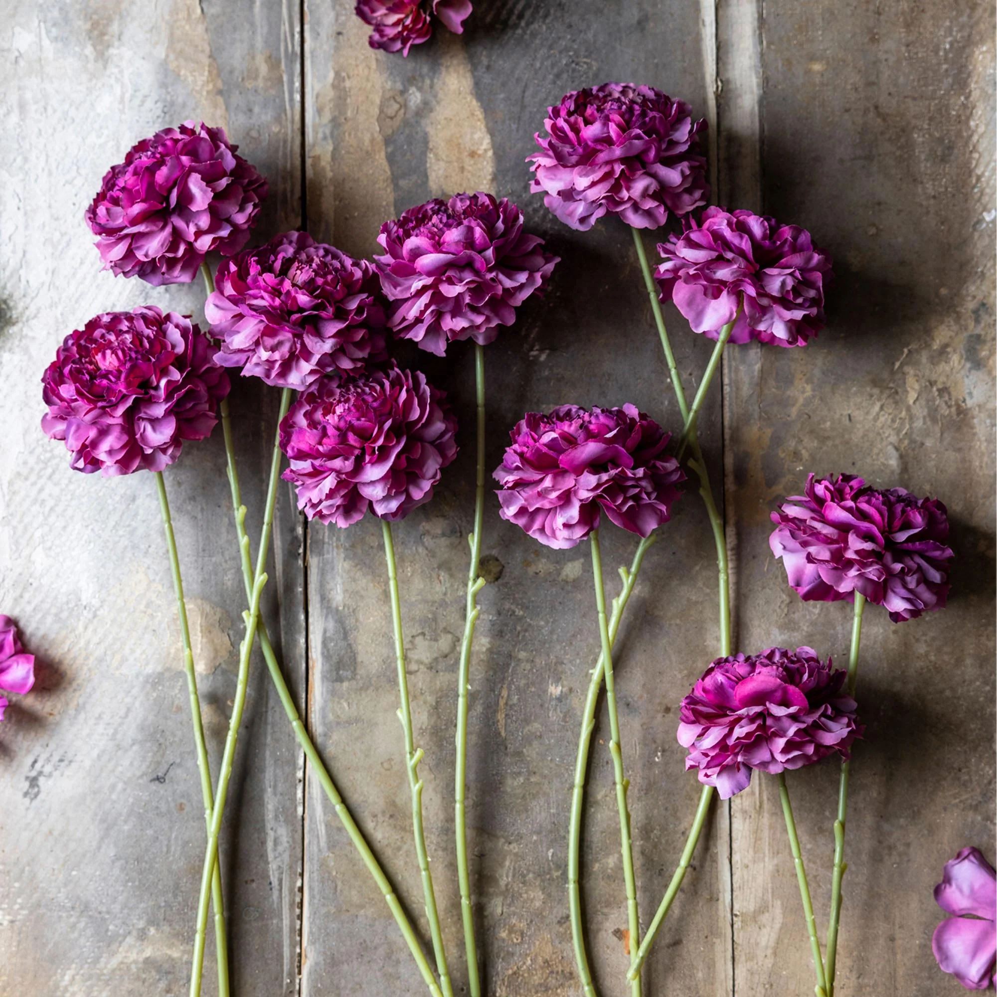 Artificial Carnation Bunch, Purple