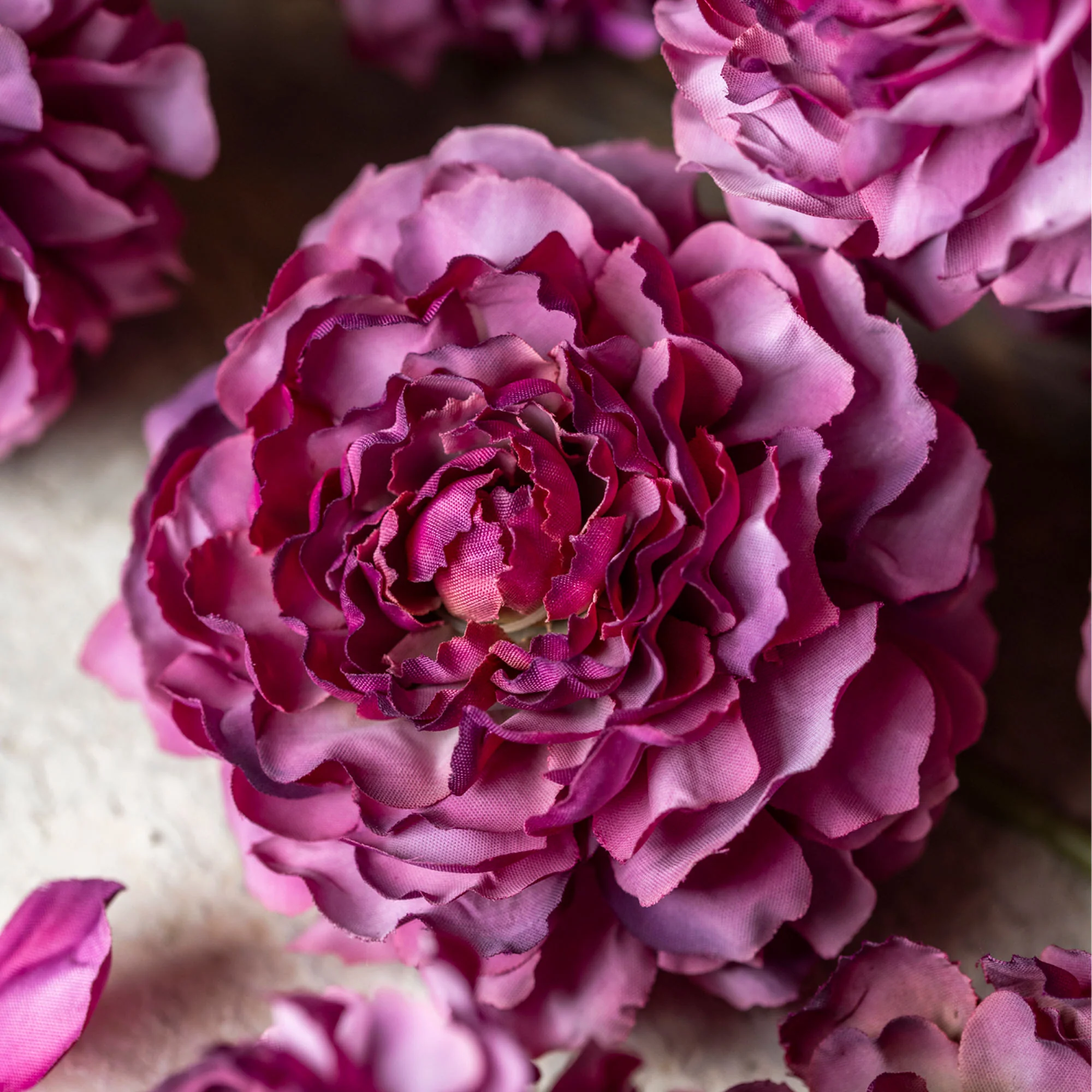 Artificial Carnation Bunch, Purple - Image 2