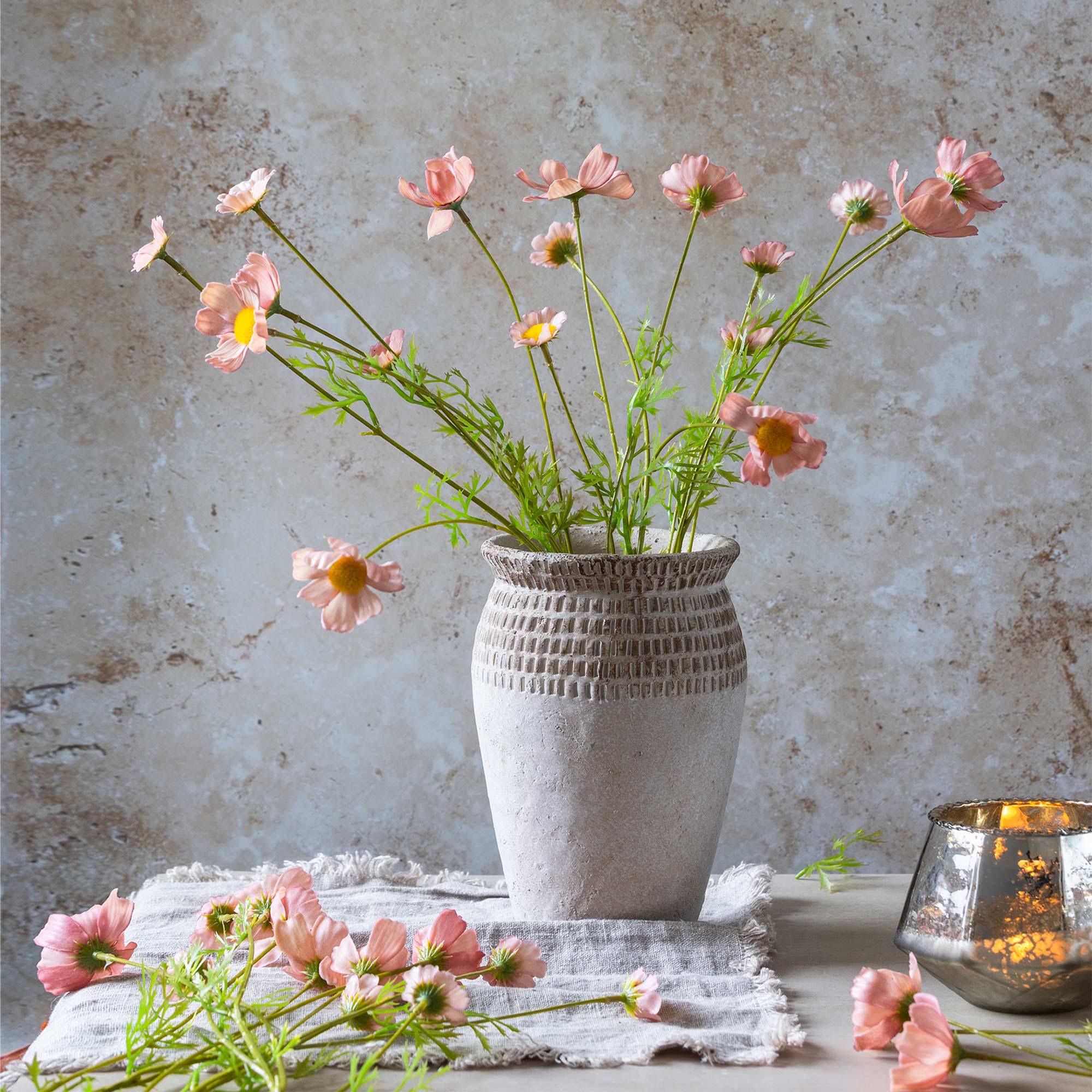 Artificial Cosmos Meadow, Soft Pink Bundle - Image 4