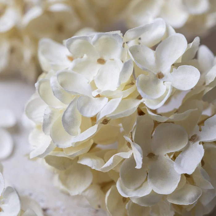 Artificial Hydrangea, Cream - Image 2