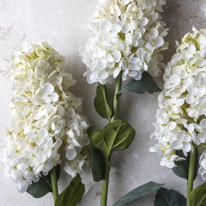Artificial Hydrangea Paniculata, Cream - Image 2