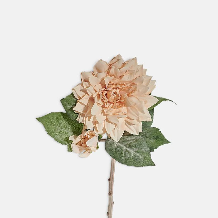 Artificial Dahlia, Peach - Image 3