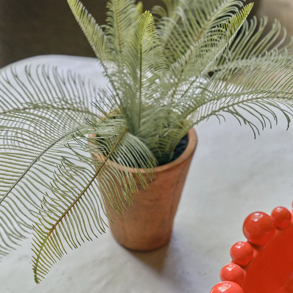 Artificial Fern in Clay Pot - Image 5