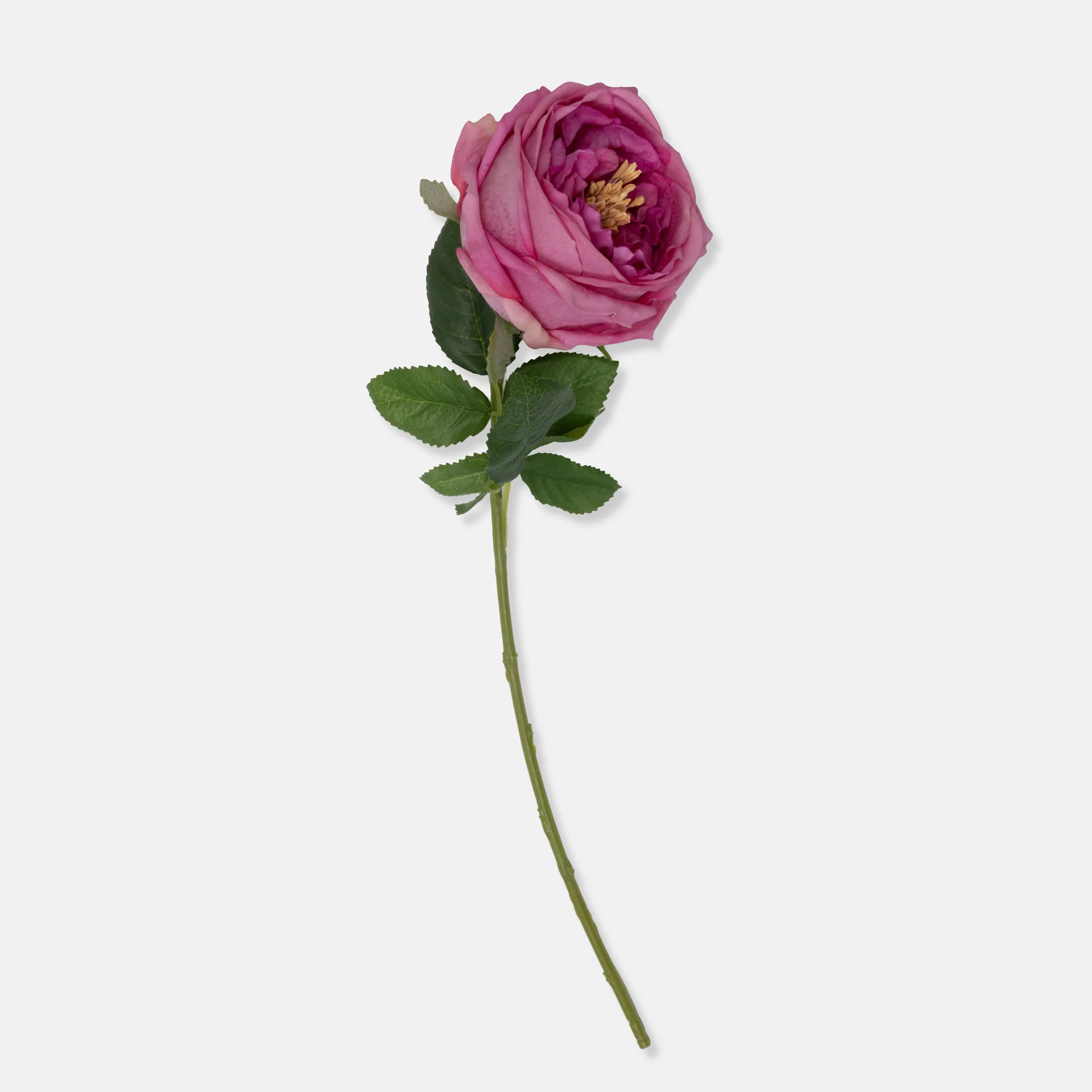 Artificial Real Touch Garden Rose, Mauve - Image 3