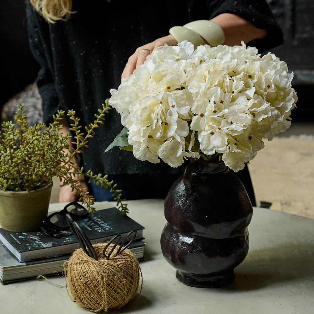 Artificial Hydrangea Anabelle Bunch - Image 4