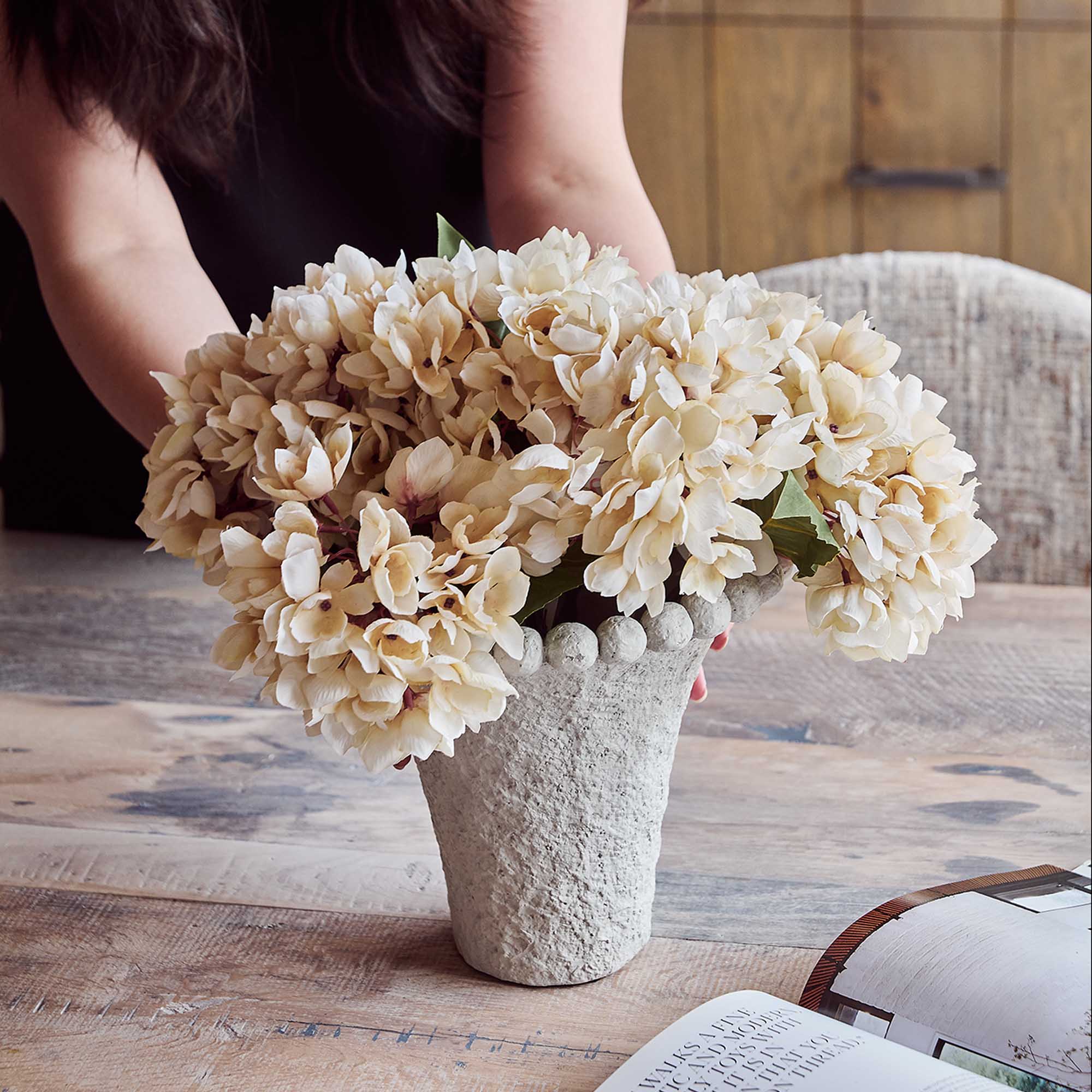 Artificial Hydrangea Bouquet, Morning Mist - Image 2
