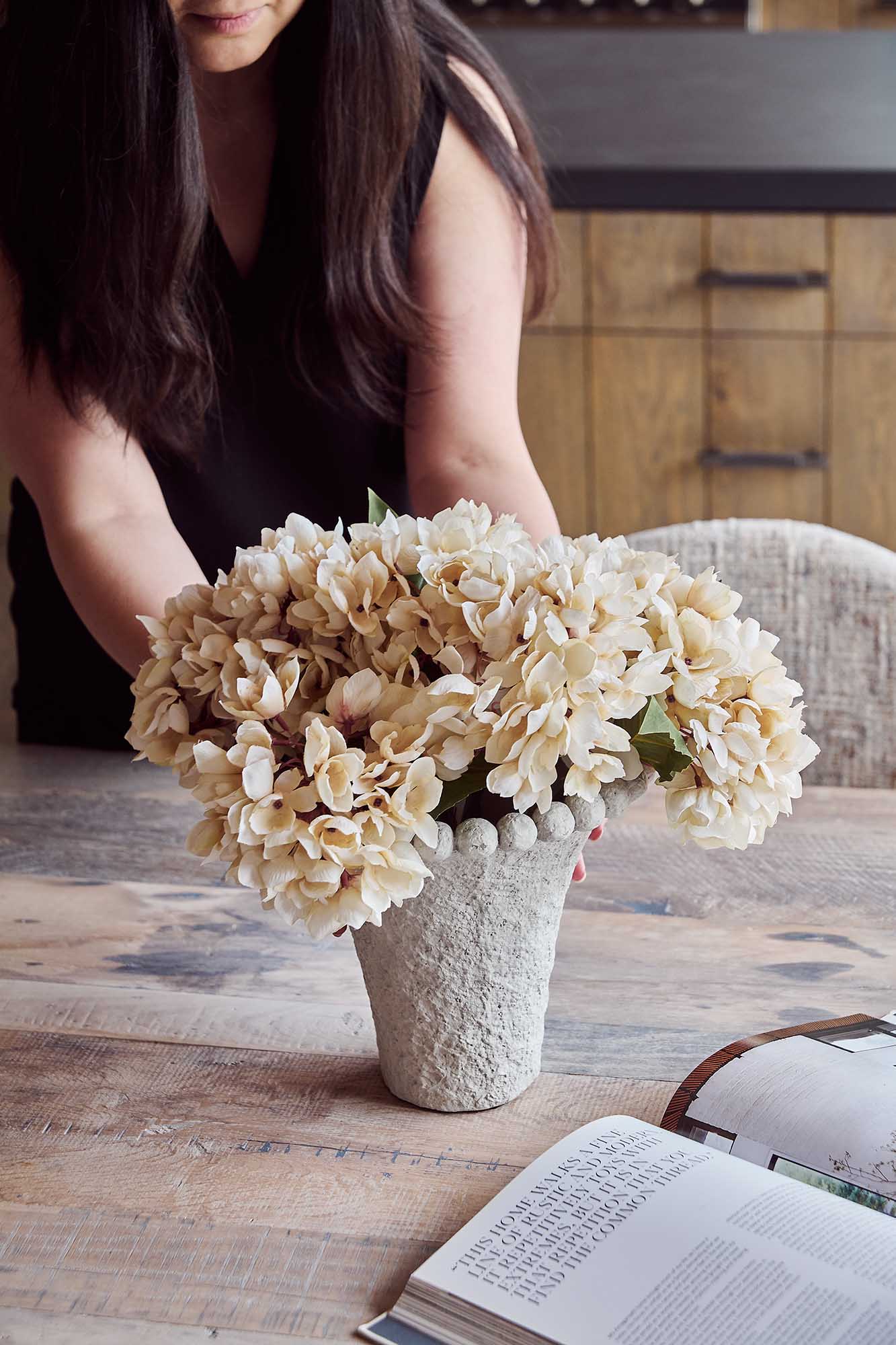 Artificial Hydrangea Bouquet, Morning Mist - Image 5