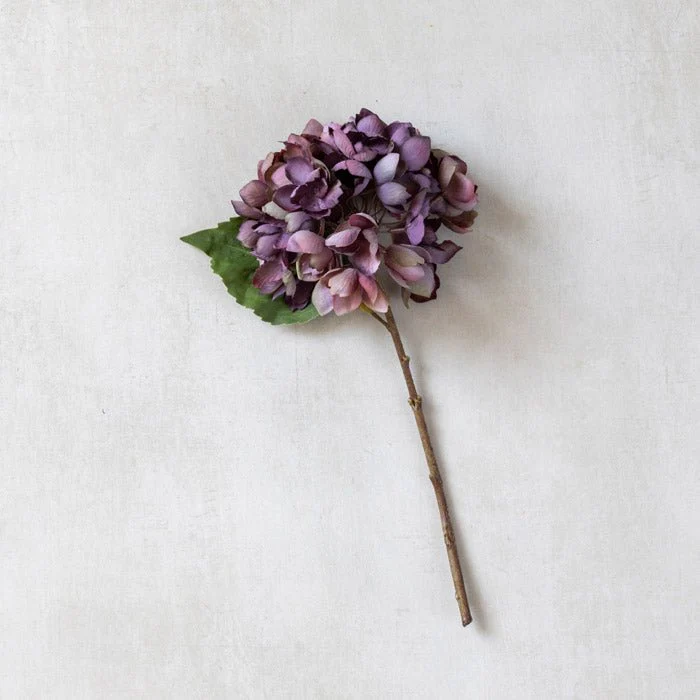 Artificial Hydrangea, Damson - Image 6