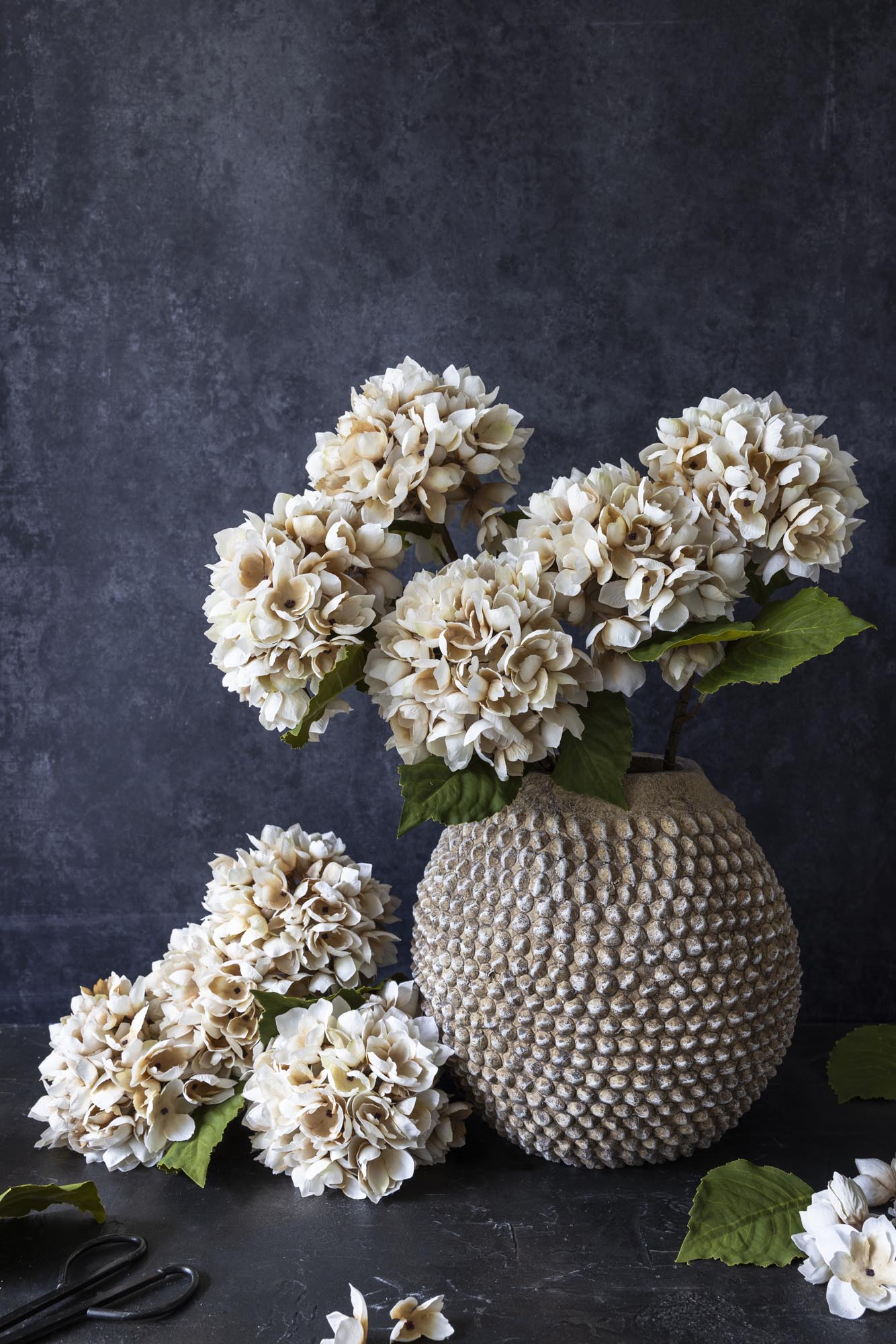 Artificial Hydrangea, Morning Mist - Large - Image 5