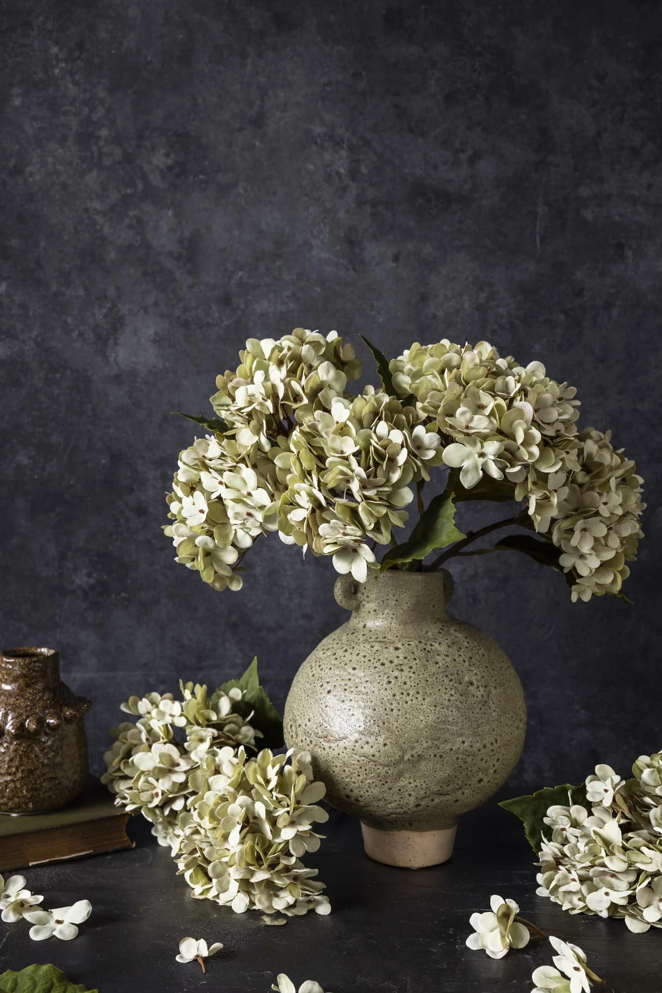 Artificial Hydrangea, Soft Green - Image 5
