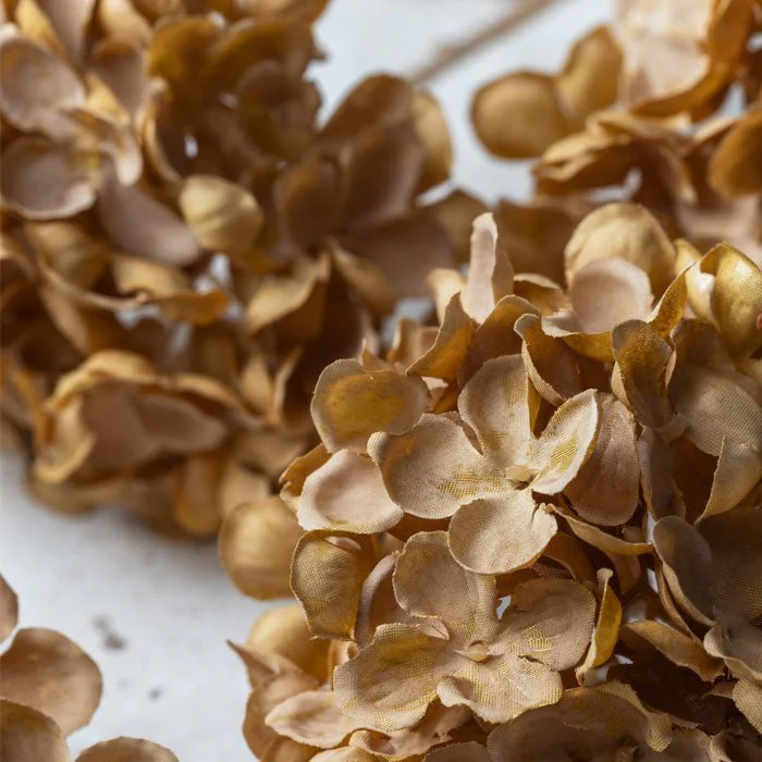 Artificial Hydrangea, Walnut - Image 2