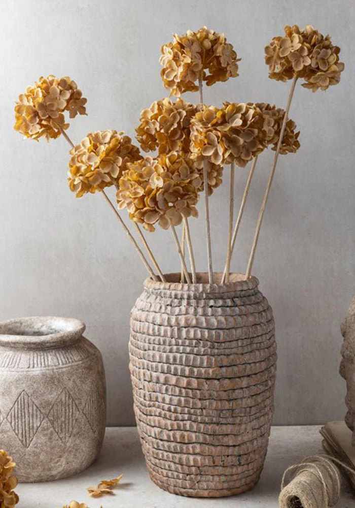 Artificial Hydrangea, Walnut - Image 5