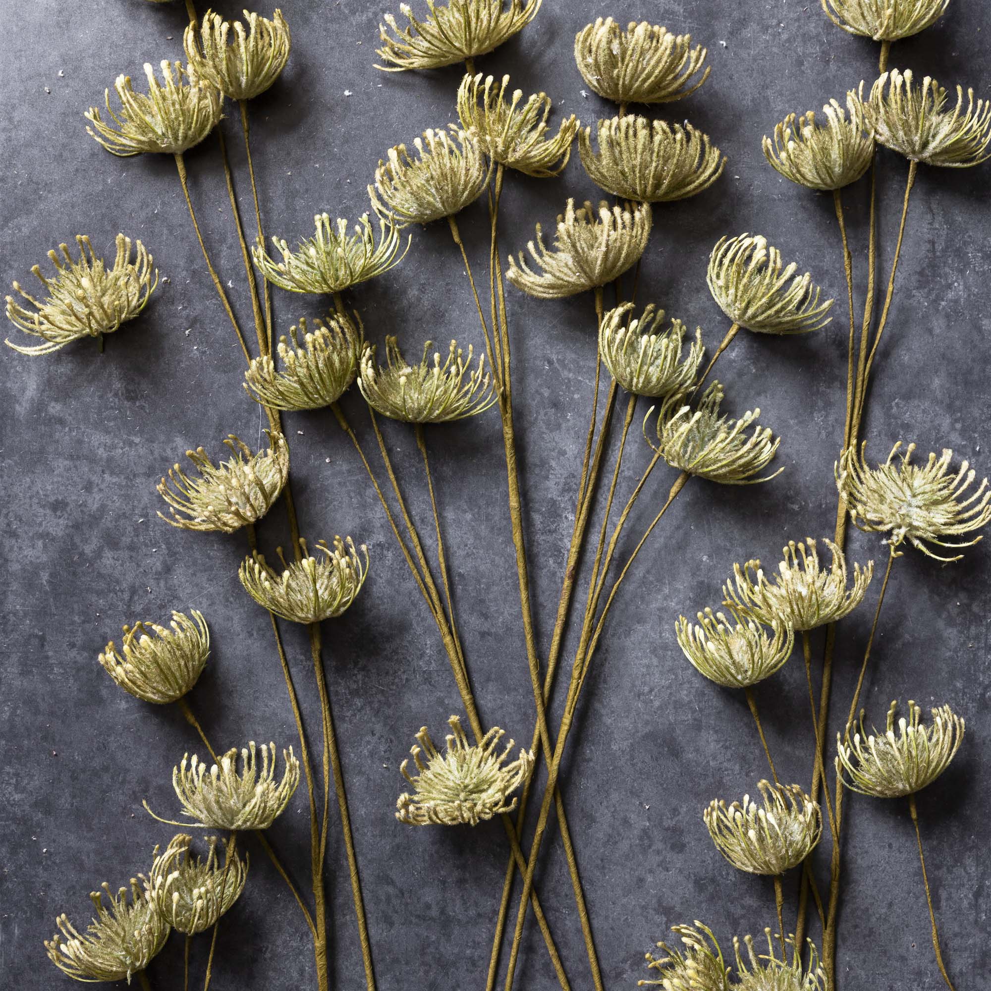 Artificial Leucospermum, Green