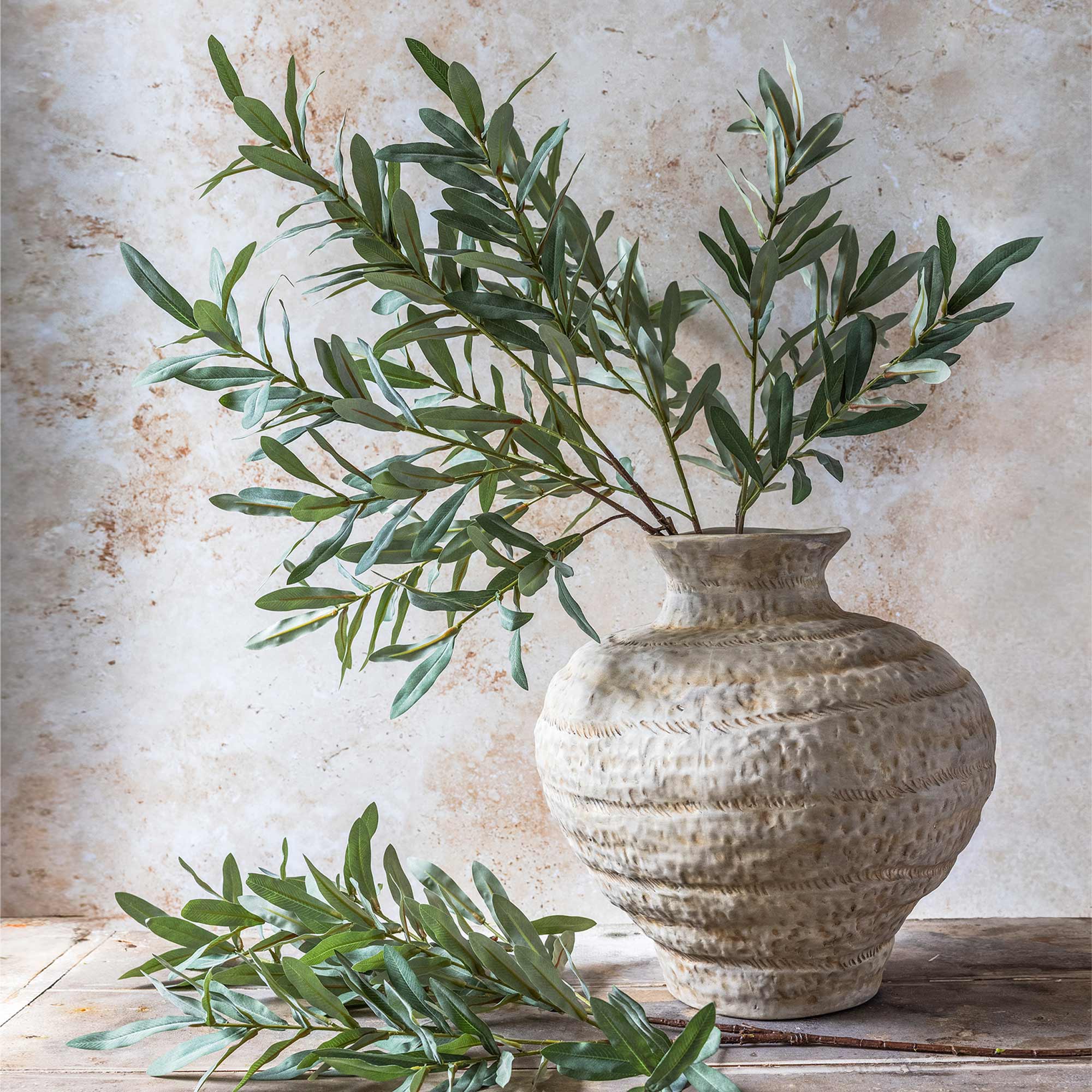Artificial Olive Branch, Soft Green - Image 4
