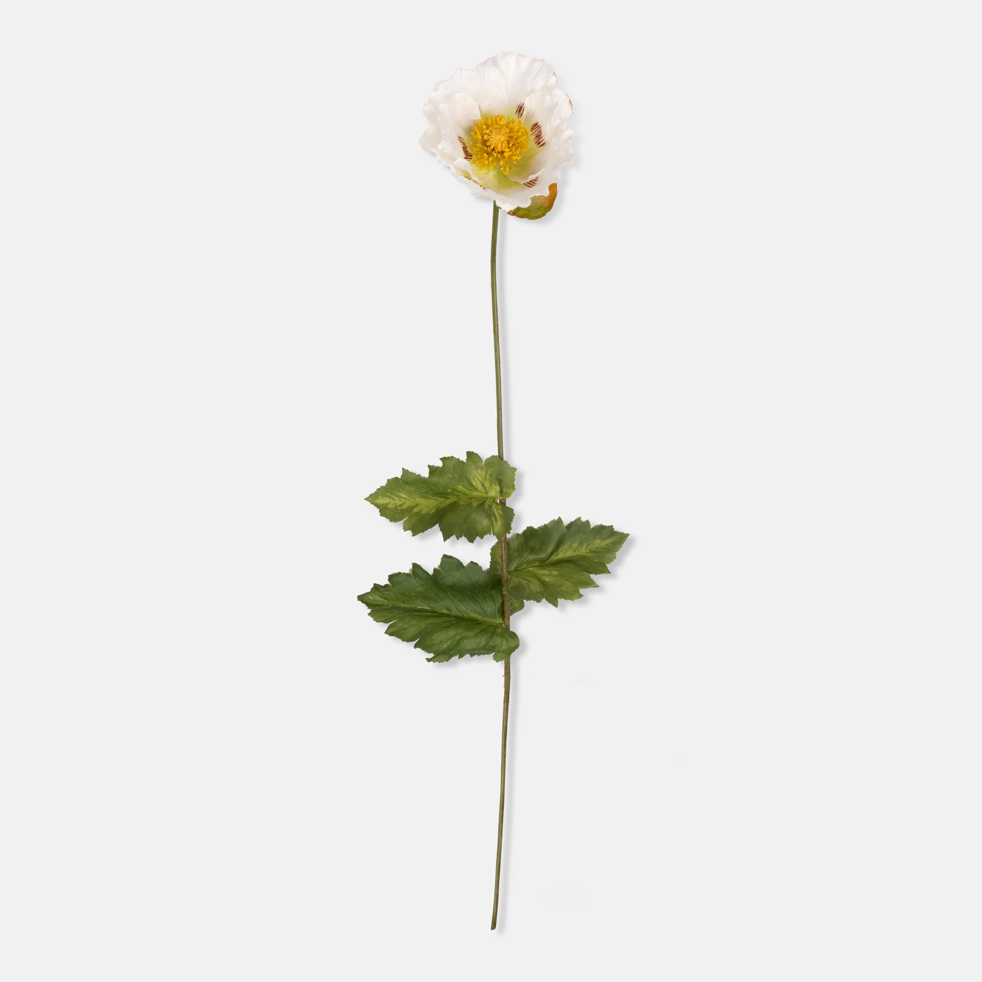 Artificial Poppy, White - Image 3