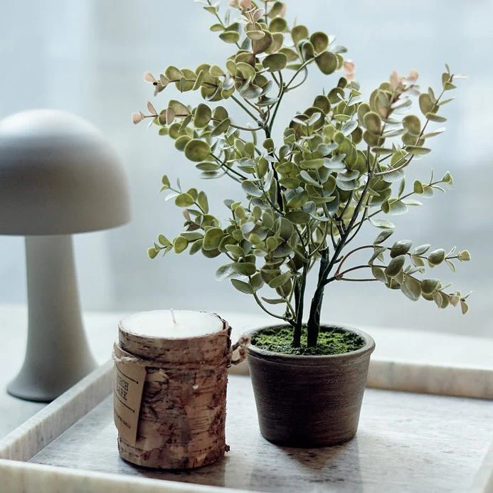 Artificial Potted Eucalyptus Bush - Image 4