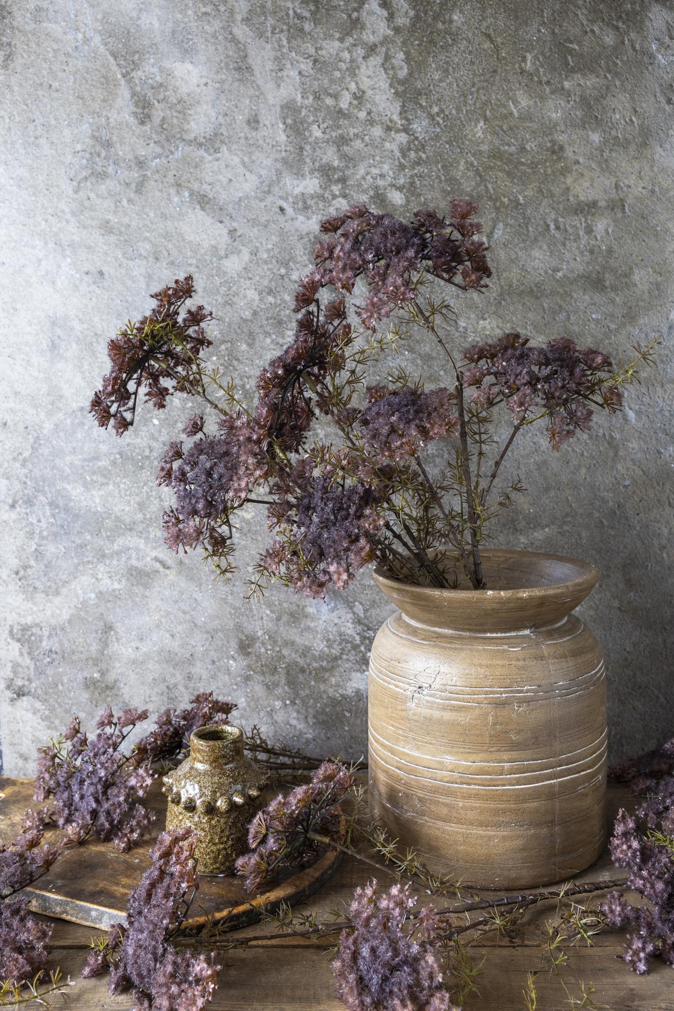 Artificial Queen Anne's Lace, Purple - Image 7