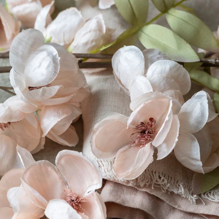 Artificial Quince Blossom, Blush - Image 2