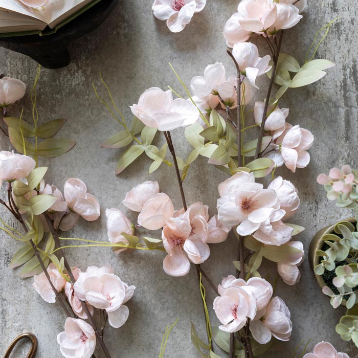 Artificial Quince Blossom, Blush - Image 5