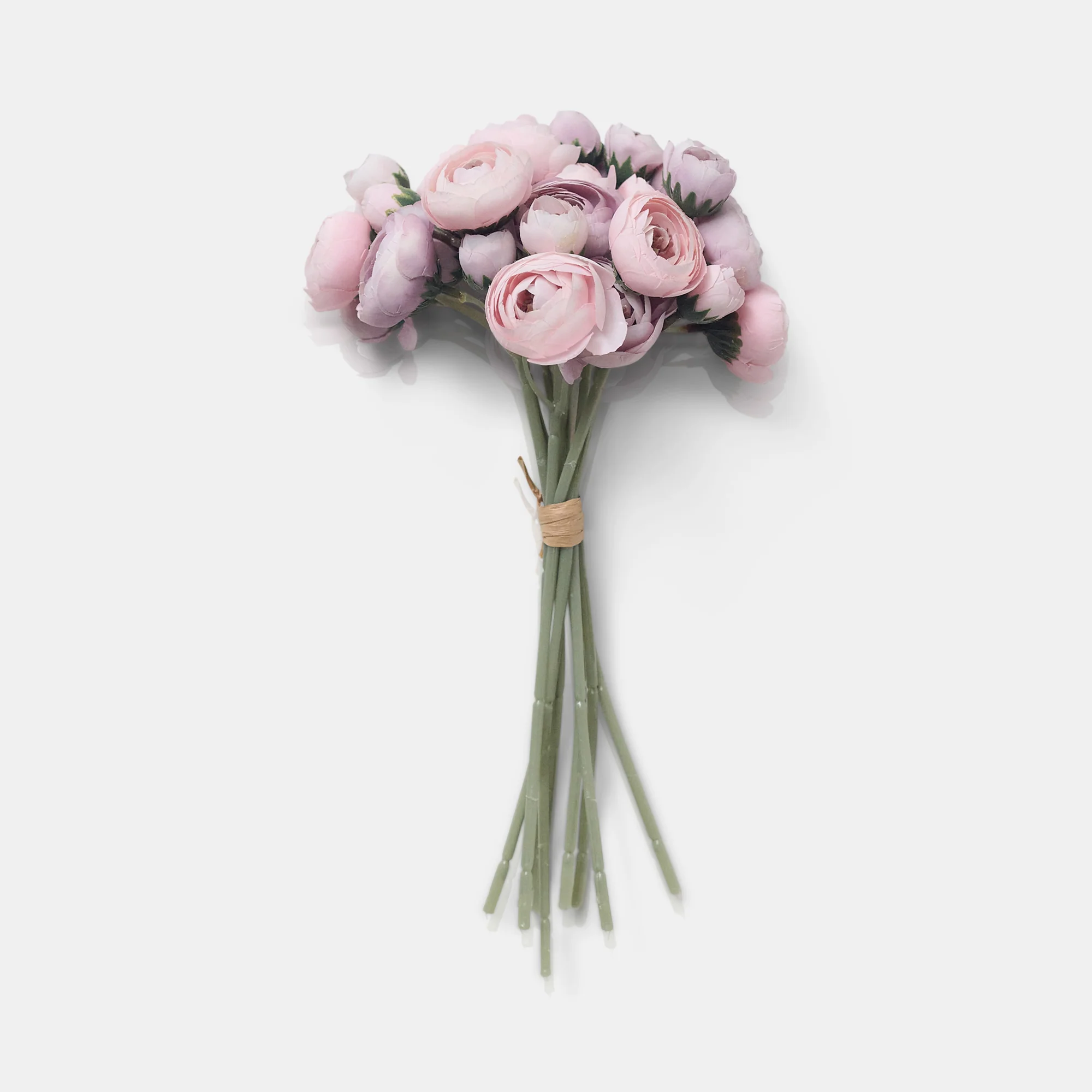 Artificial Ranunculus Bunch, Blush - Image 3