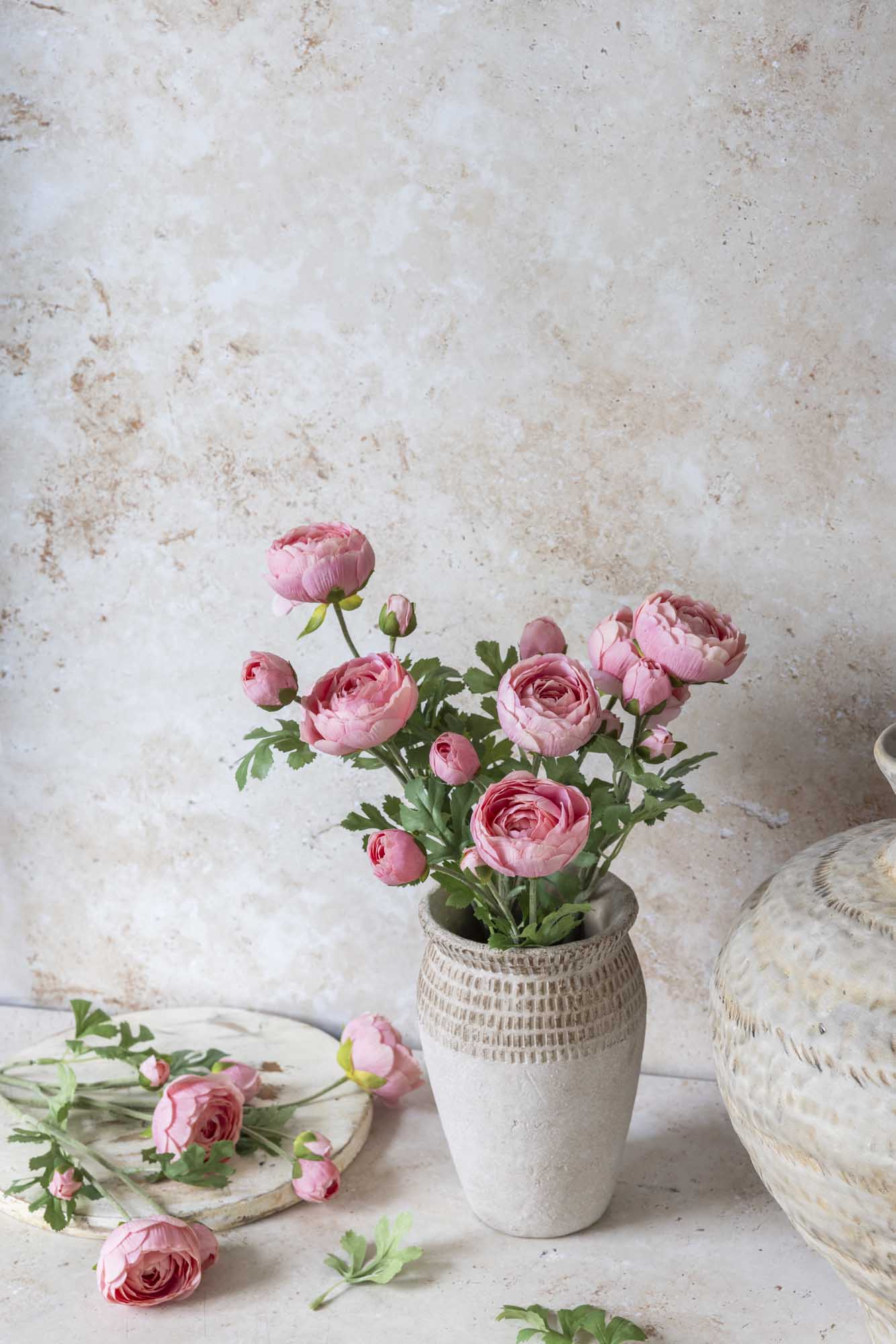 Artificial Real Touch Ranunculus, Peach - Image 8
