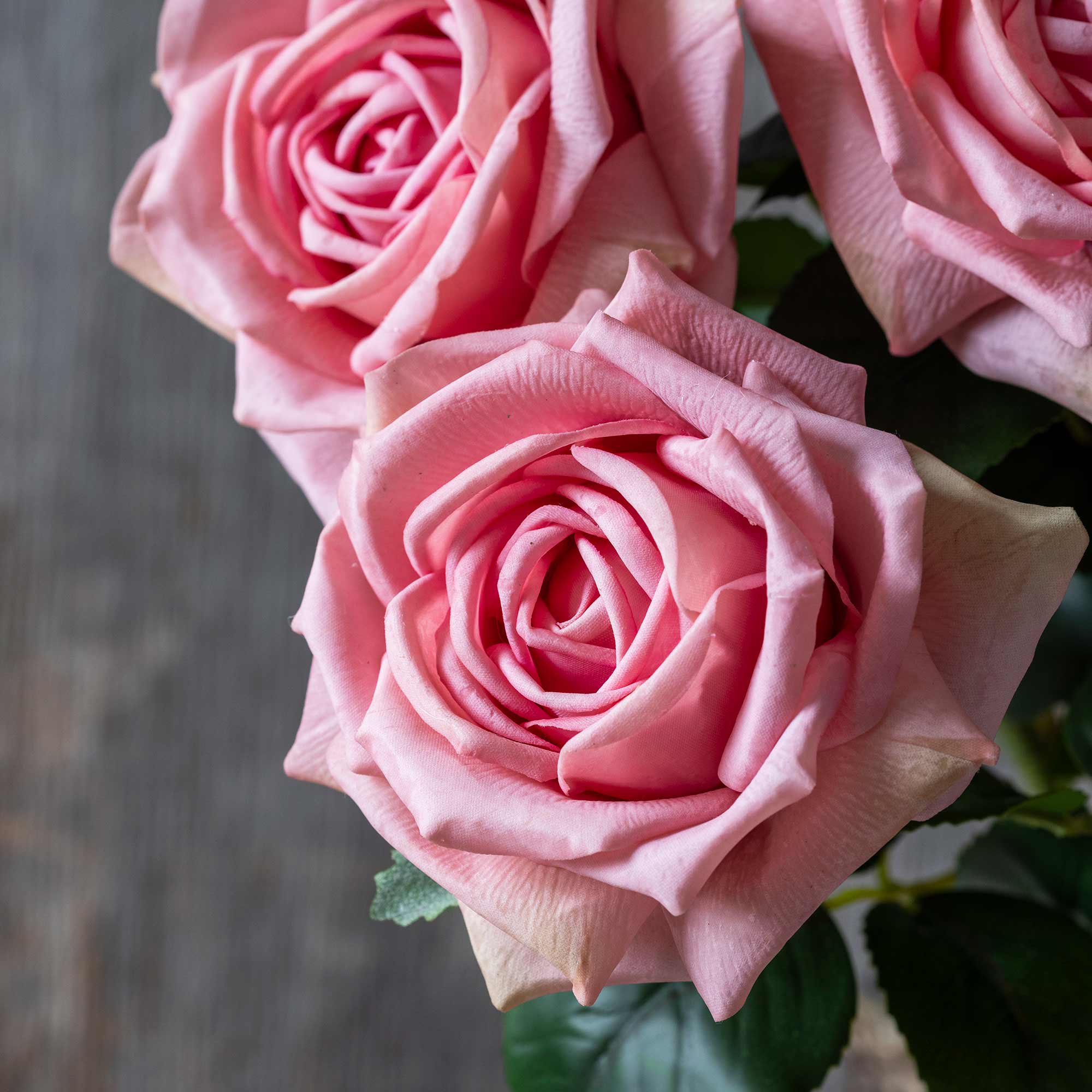 Artificial Real Touch Rose, Peach - Image 2