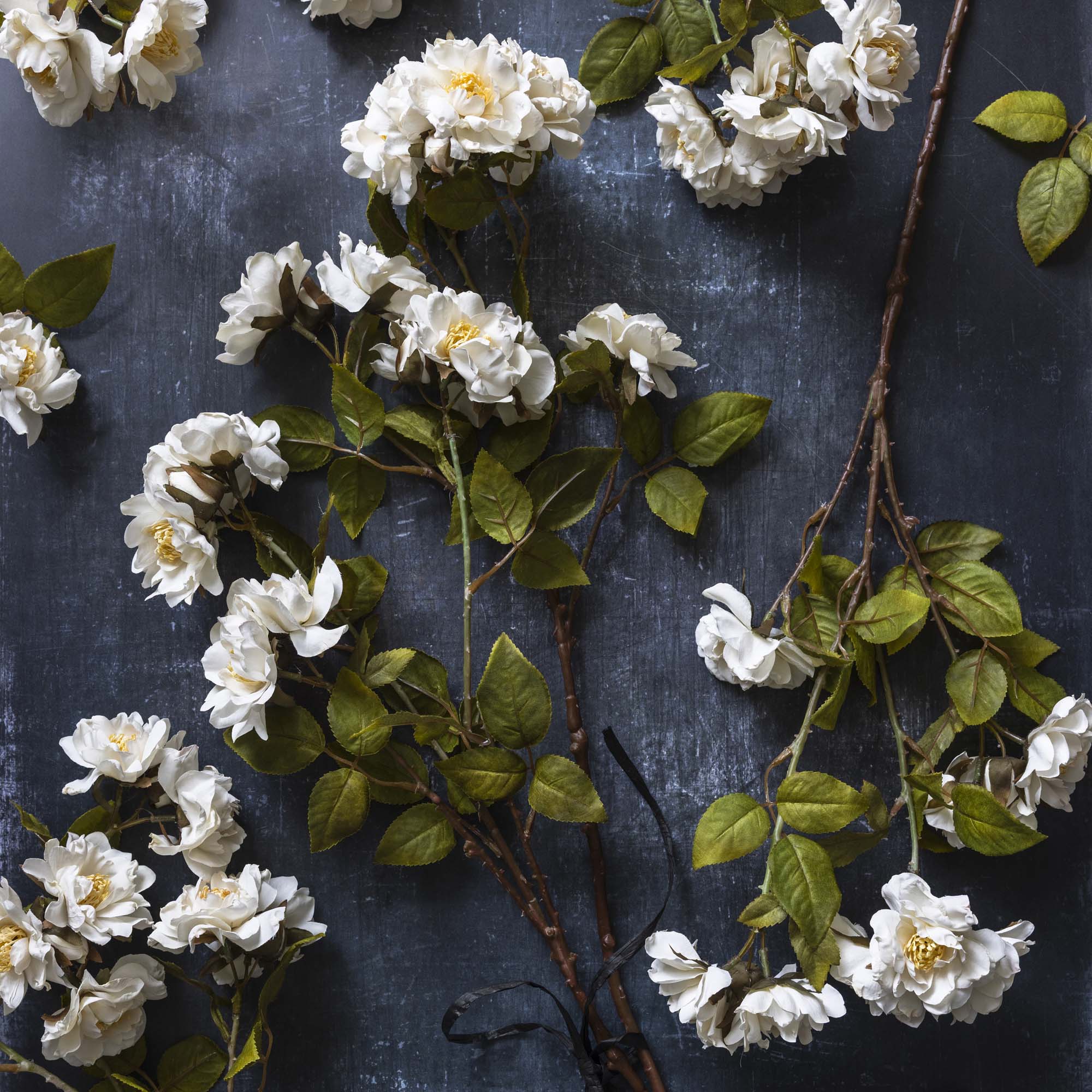 Artificial Rose Spray, Cream - Image 8
