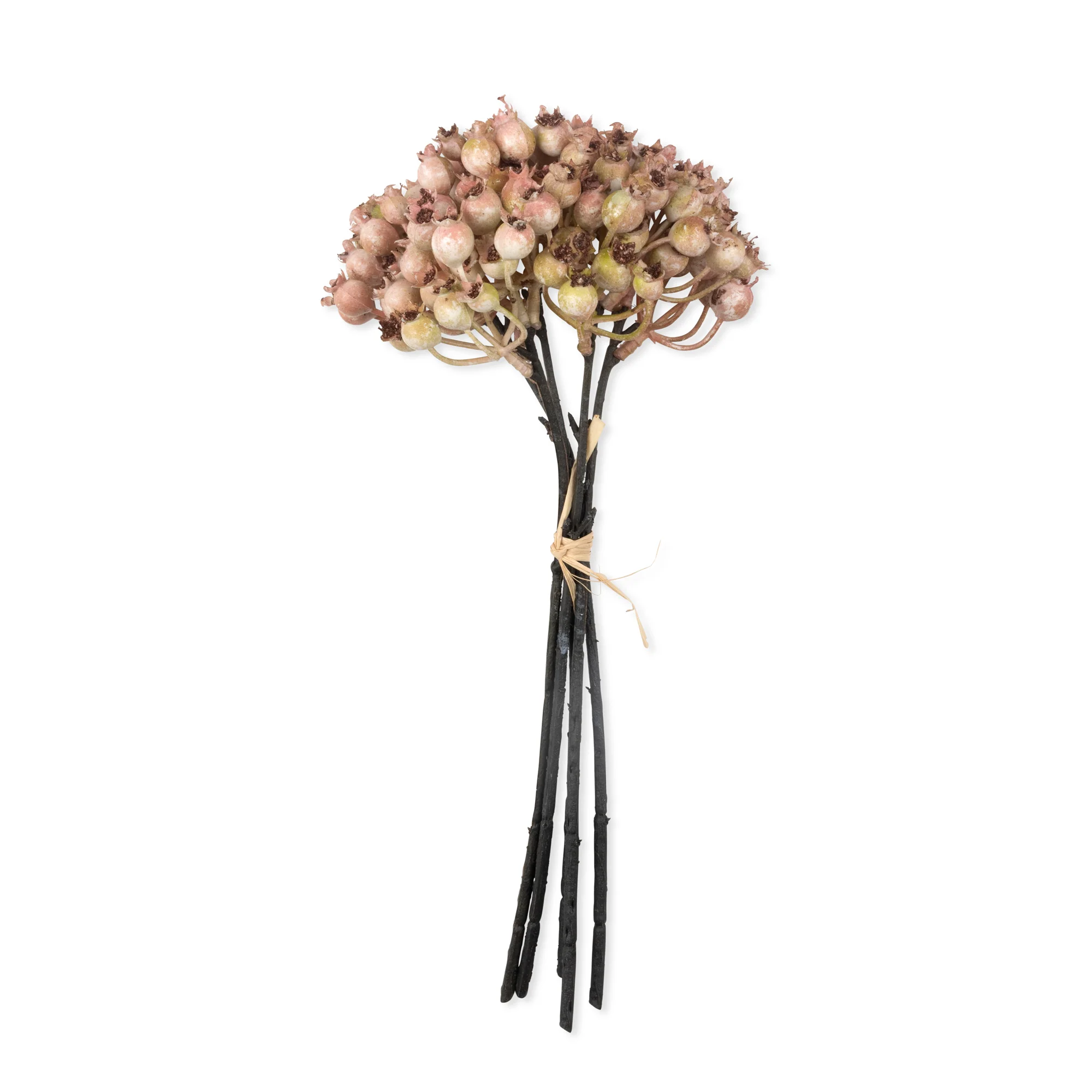 Artificial Rosehip Bunch, Blush - Image 3