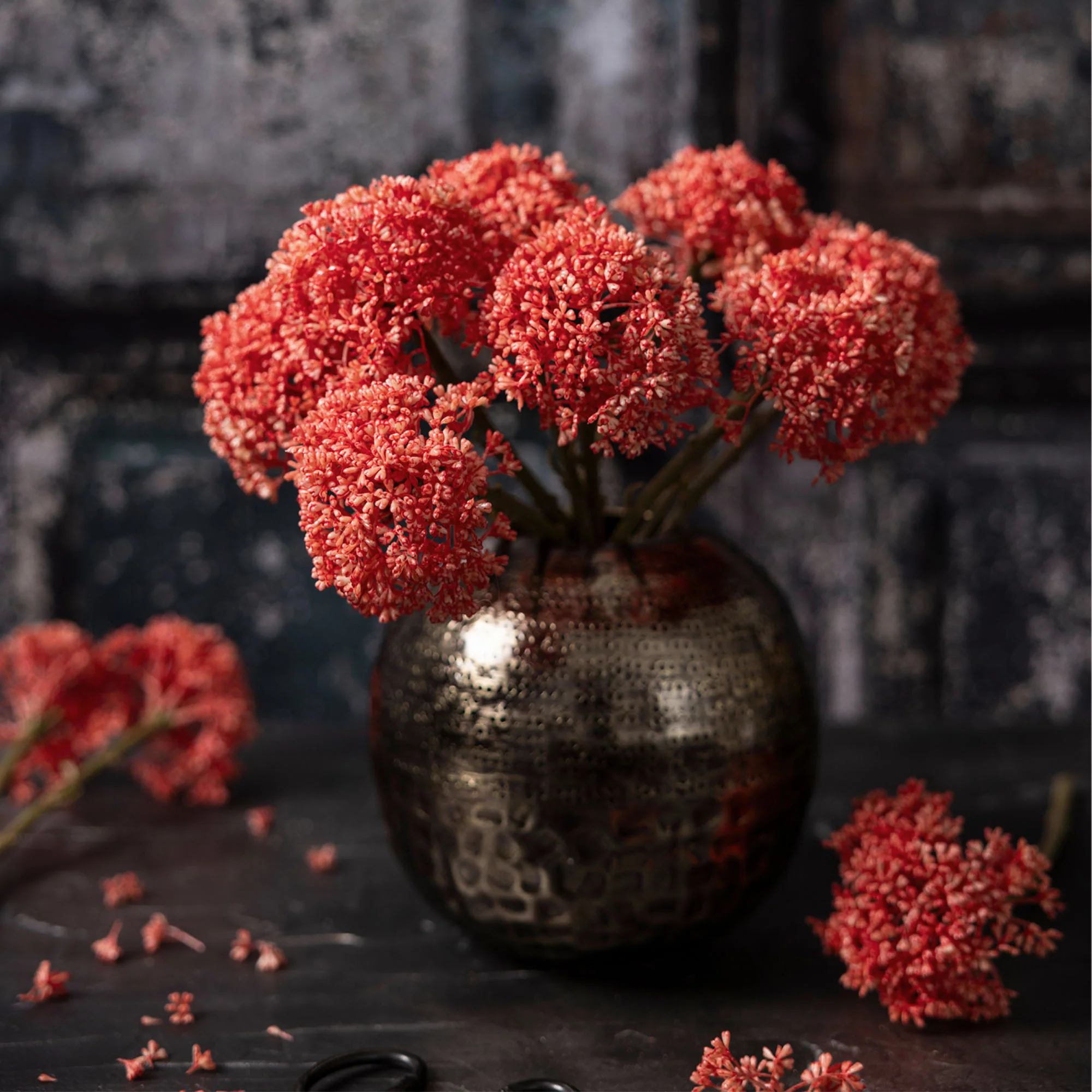 Artificial Sedum, Coral - Image 4