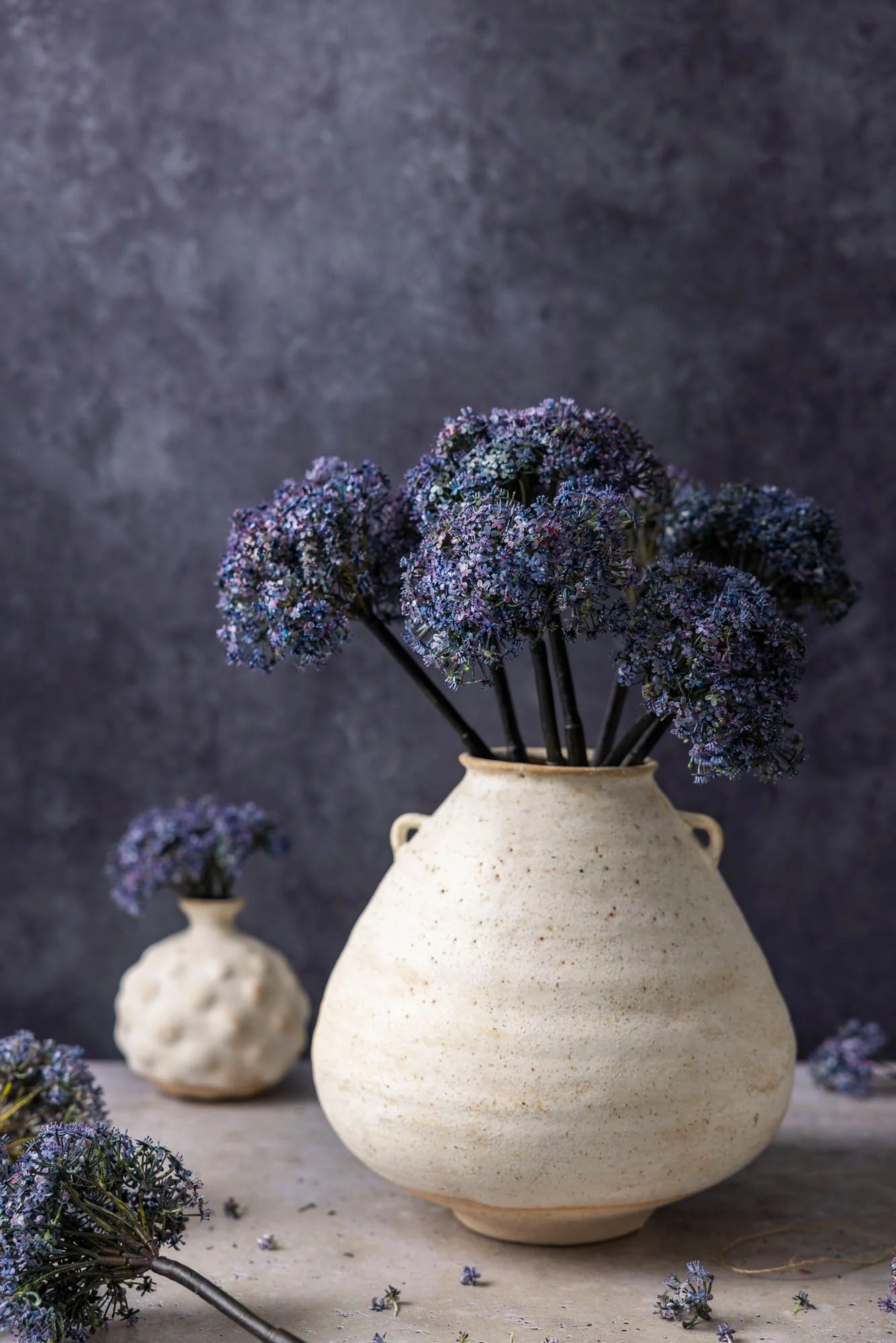 Artificial Trachelium, Mauve - Image 5