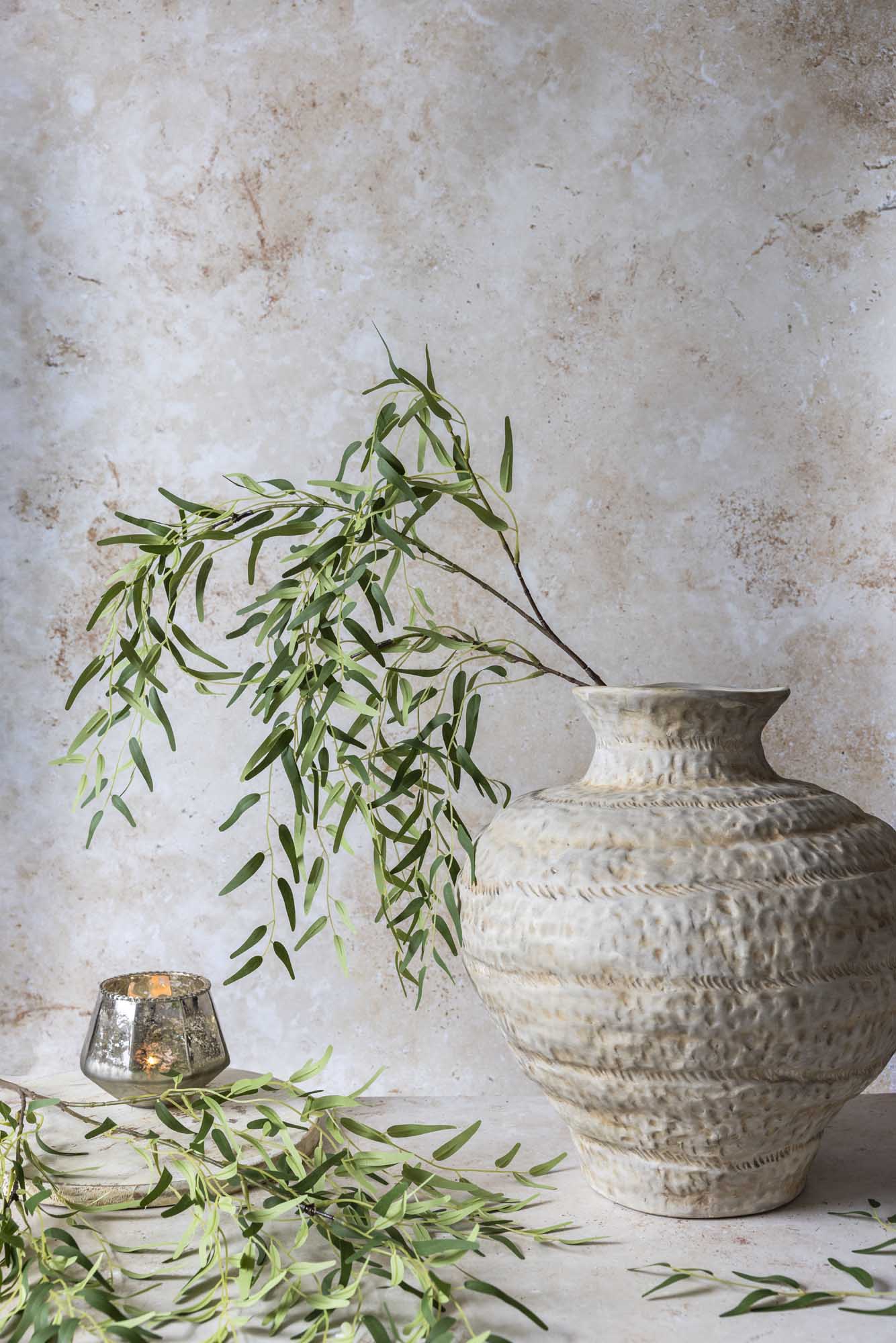 Artificial Willow Branch, Forest Green - Image 5
