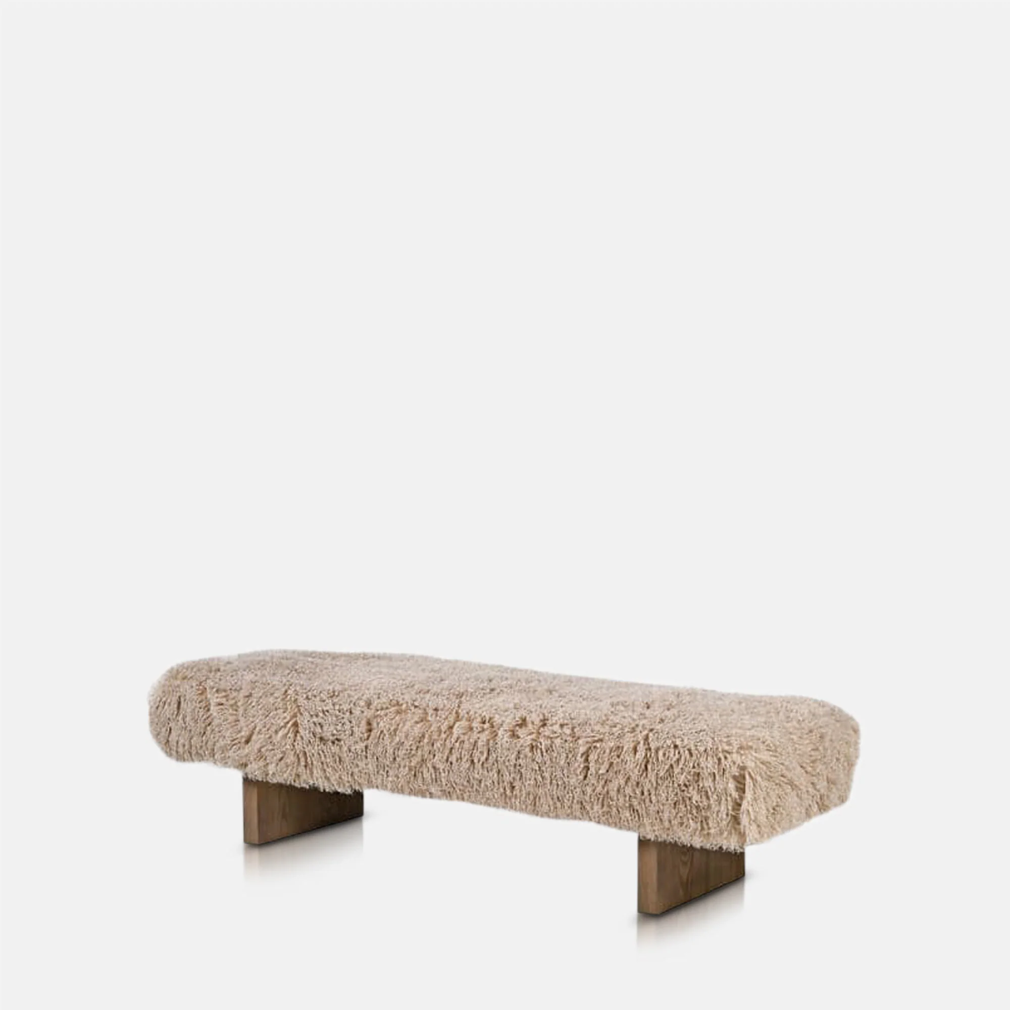 Bertrand Faux Fur Bench - Image 3