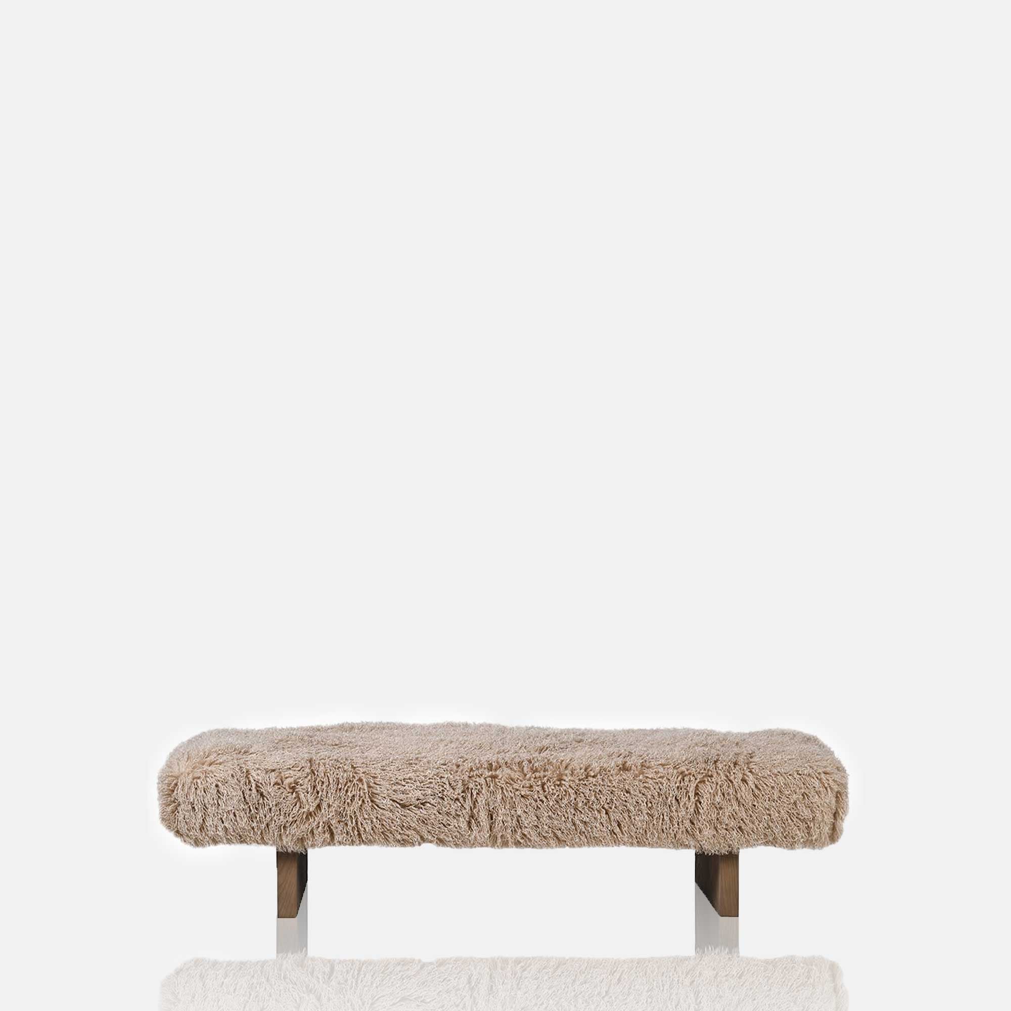 Bertrand Faux Fur Bench - Image 4
