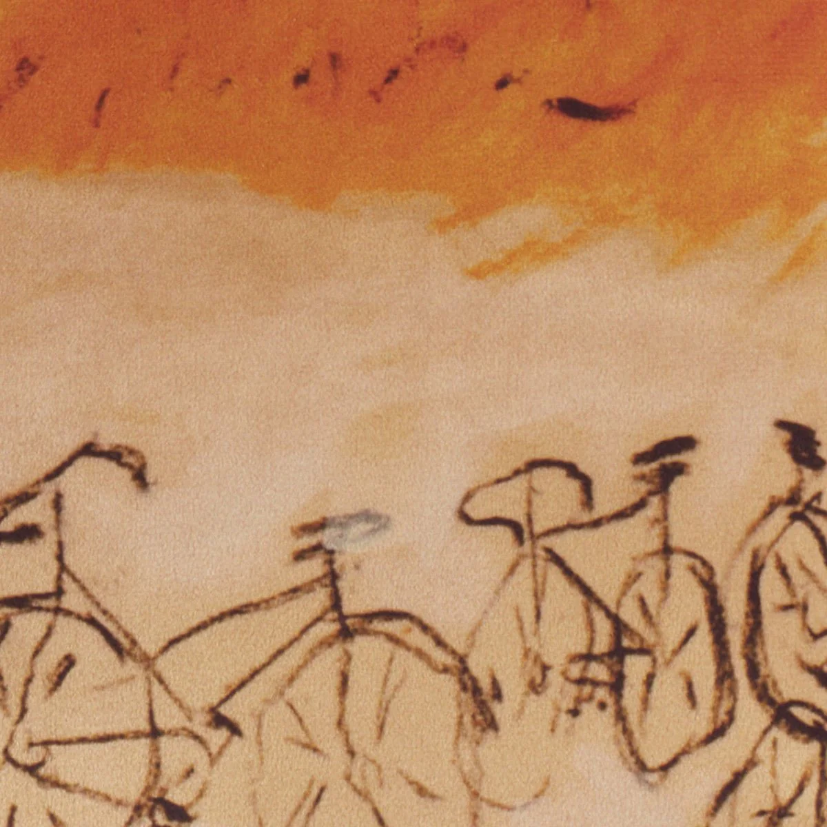 Bicyclette Velvet Cushion - Image 6