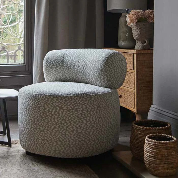 Blakely Grey Patterned Armchair