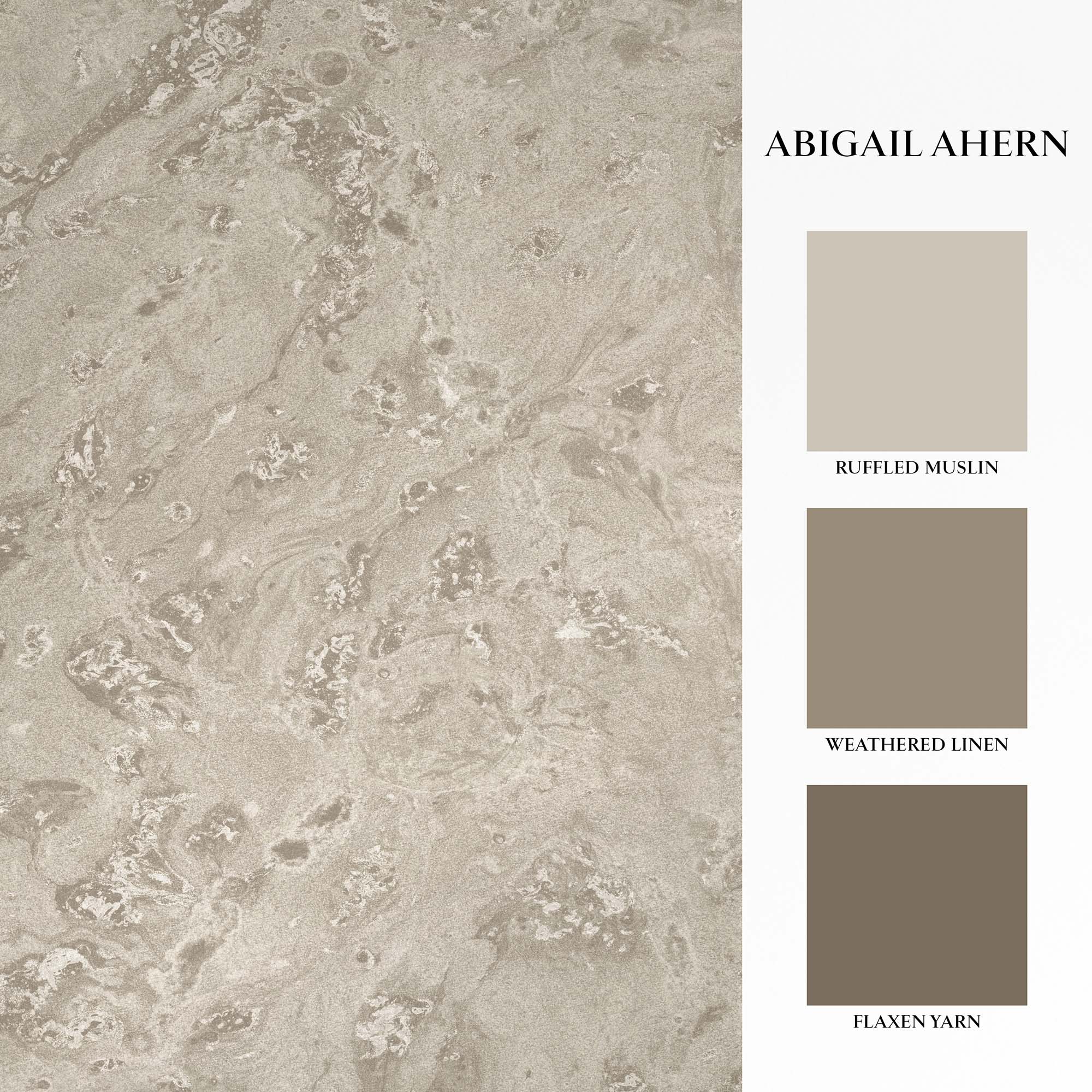 Boheme Marble Wallpaper, Almond - Image 3