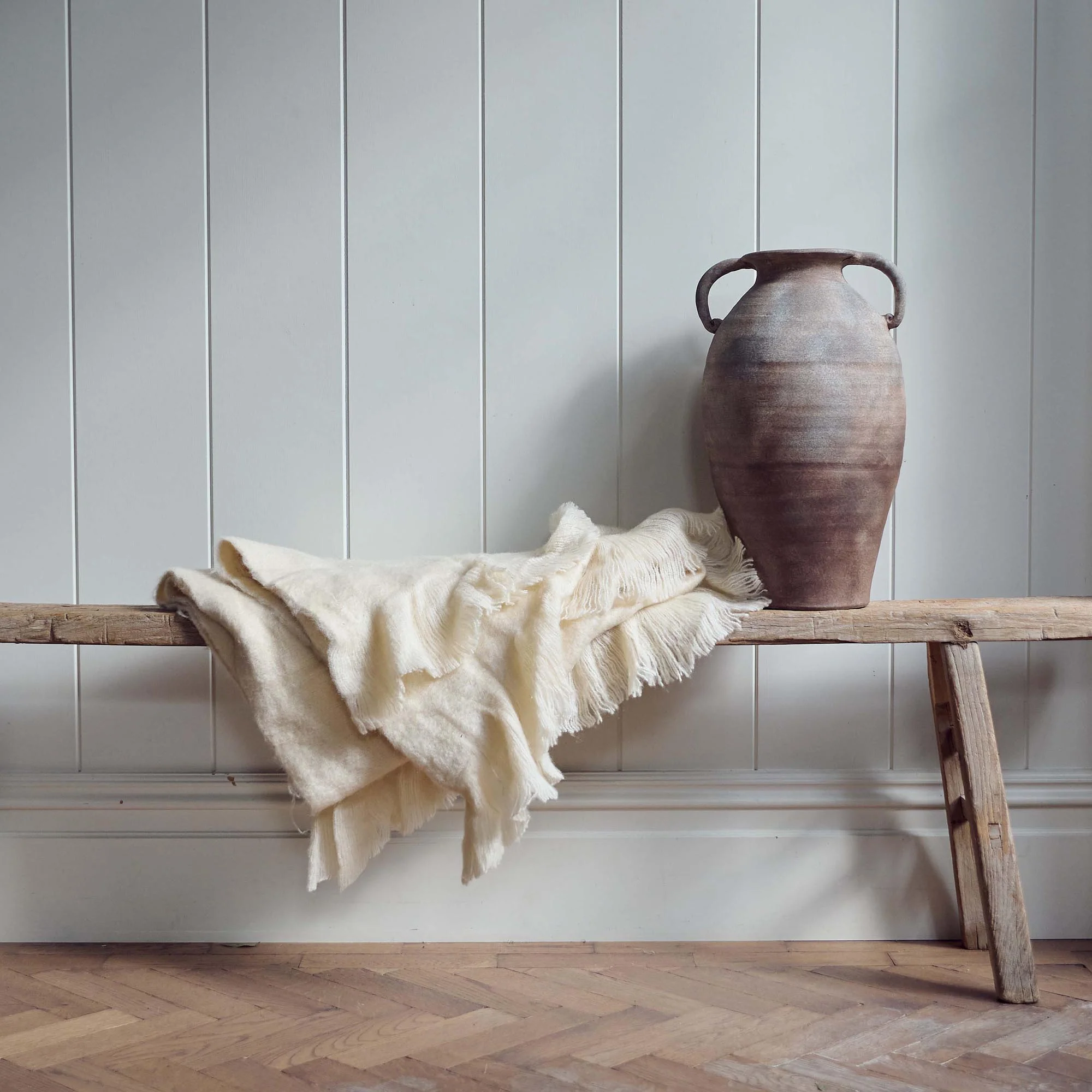 Borough Beige Throw