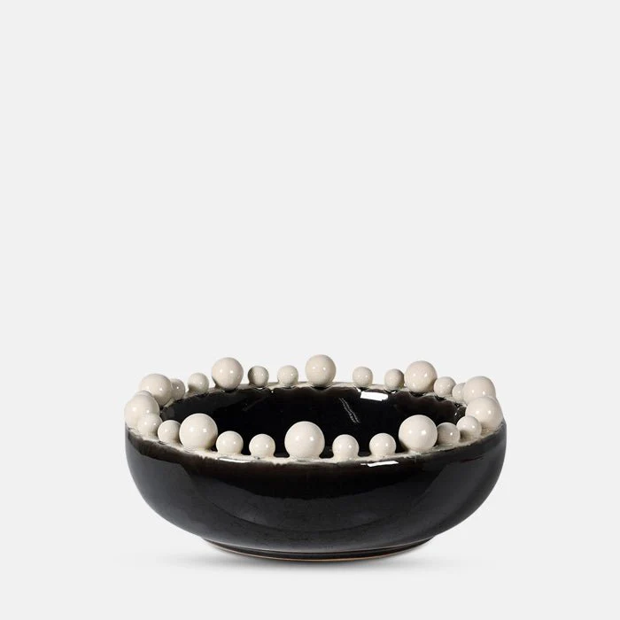 Bourton Bowl, Cream and Black - Image 4