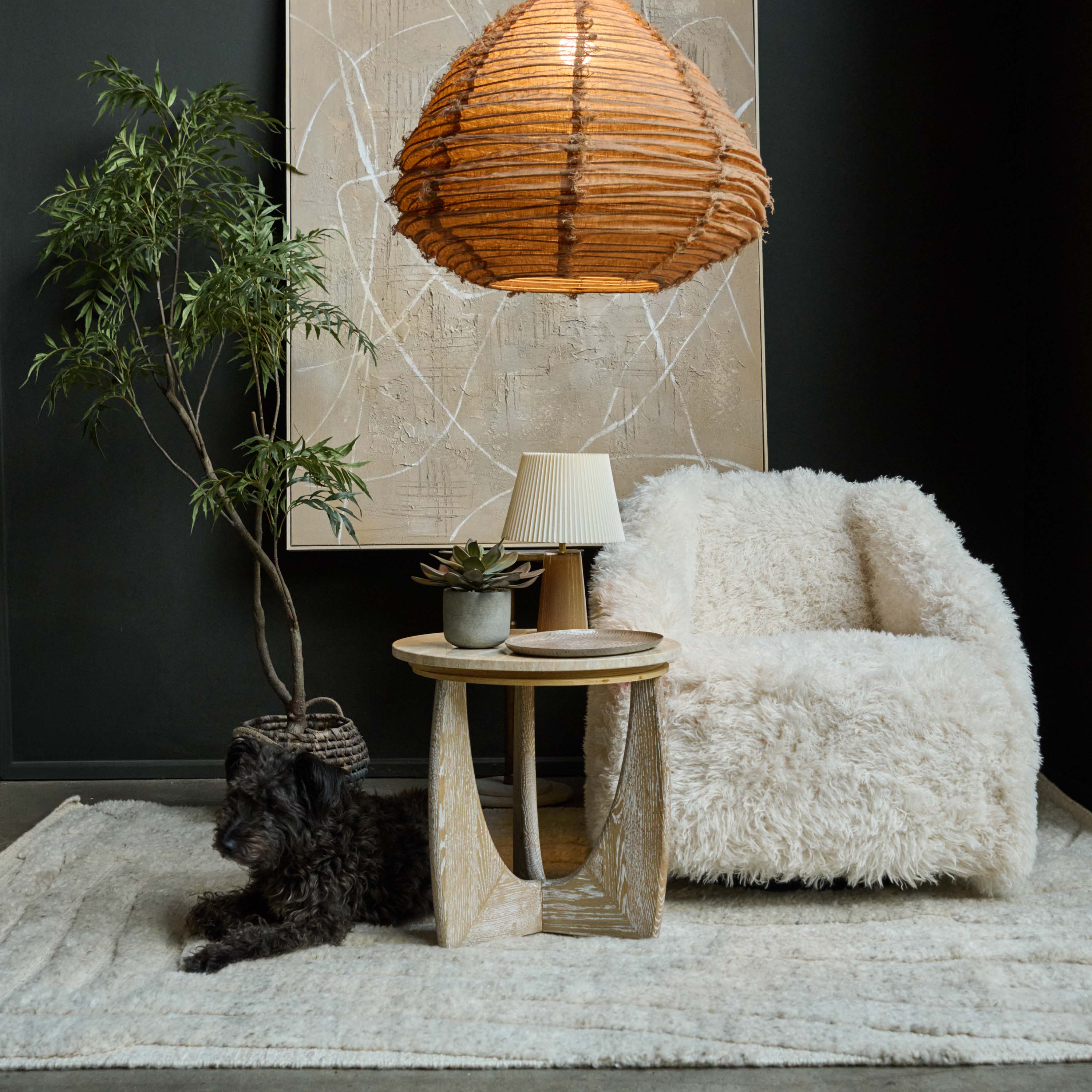 Brenta Fabric Pendant Light - Image 8