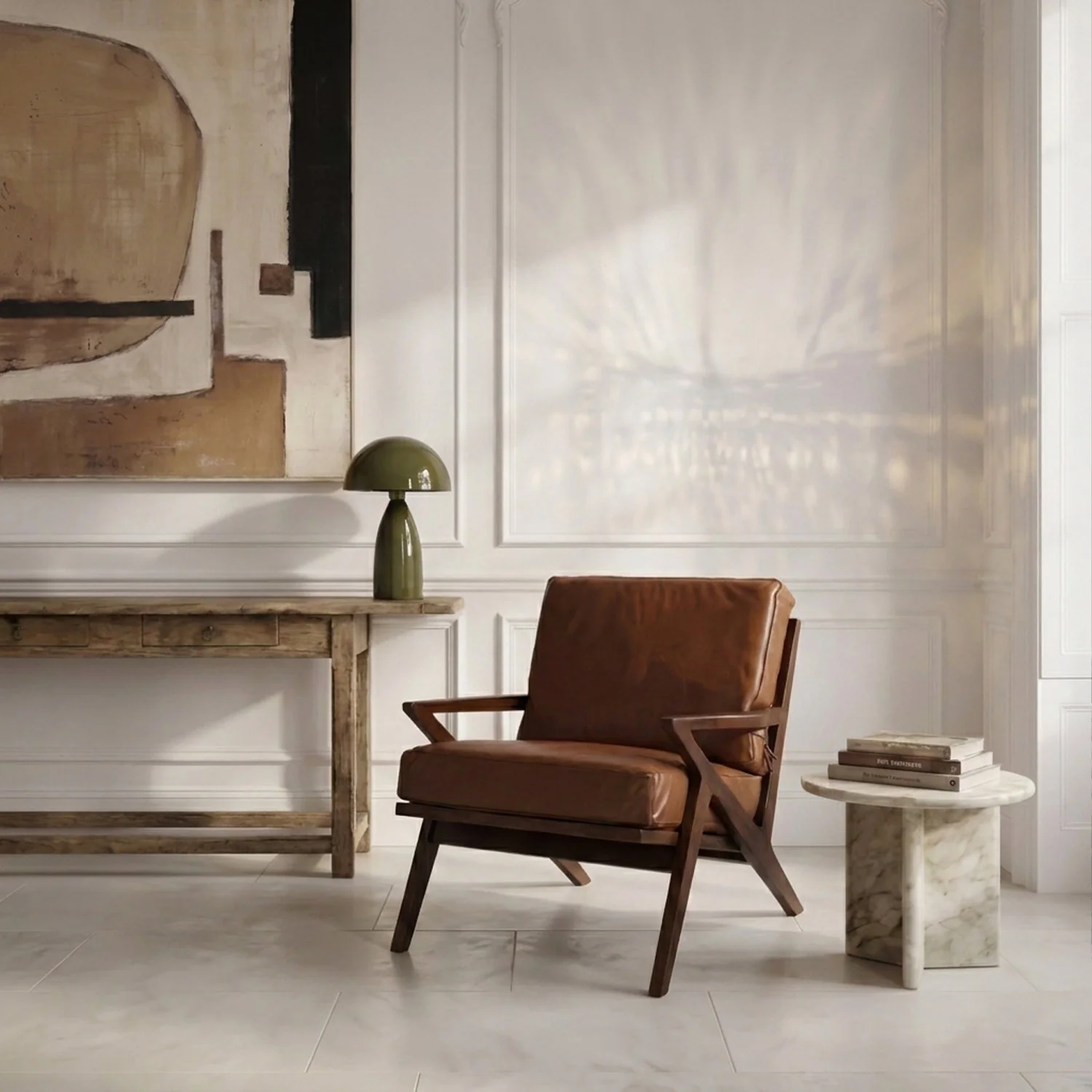 Burnley Leather Armchair - Image 2