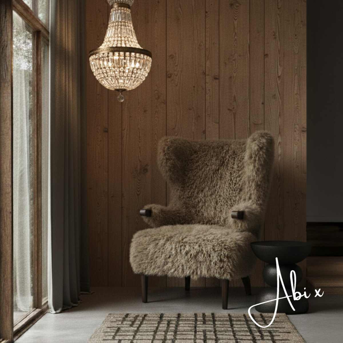 Chalford Faux Fur Armchair - Image 5