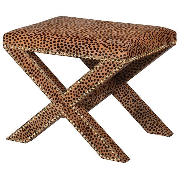 Chester Leopard Print Stool