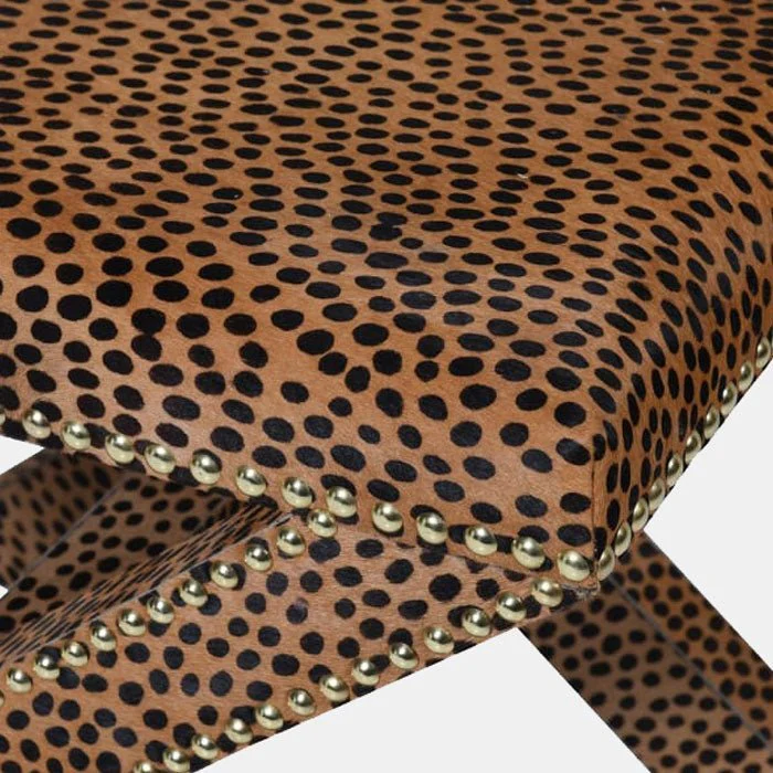Chester Leopard Print Stool - Image 2