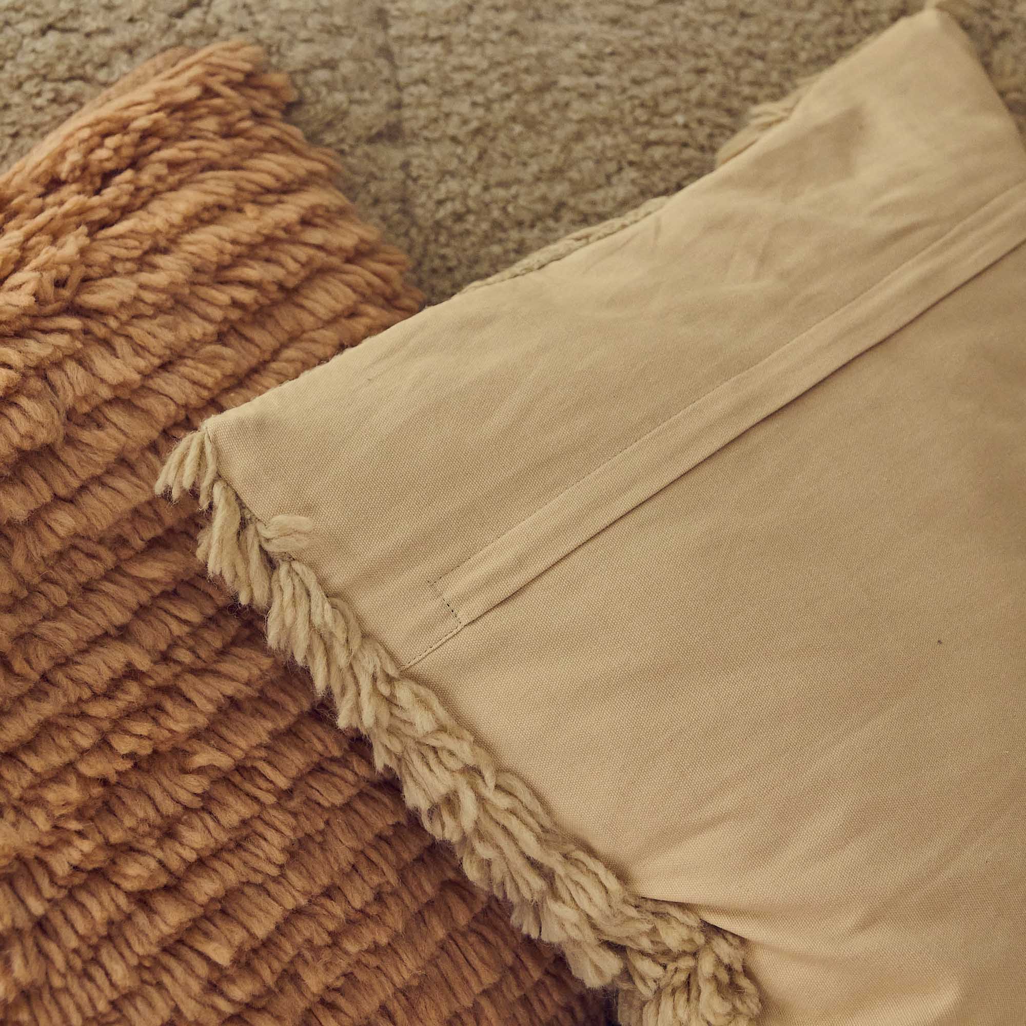 Connie Textured Cushion, Natural - Image 3